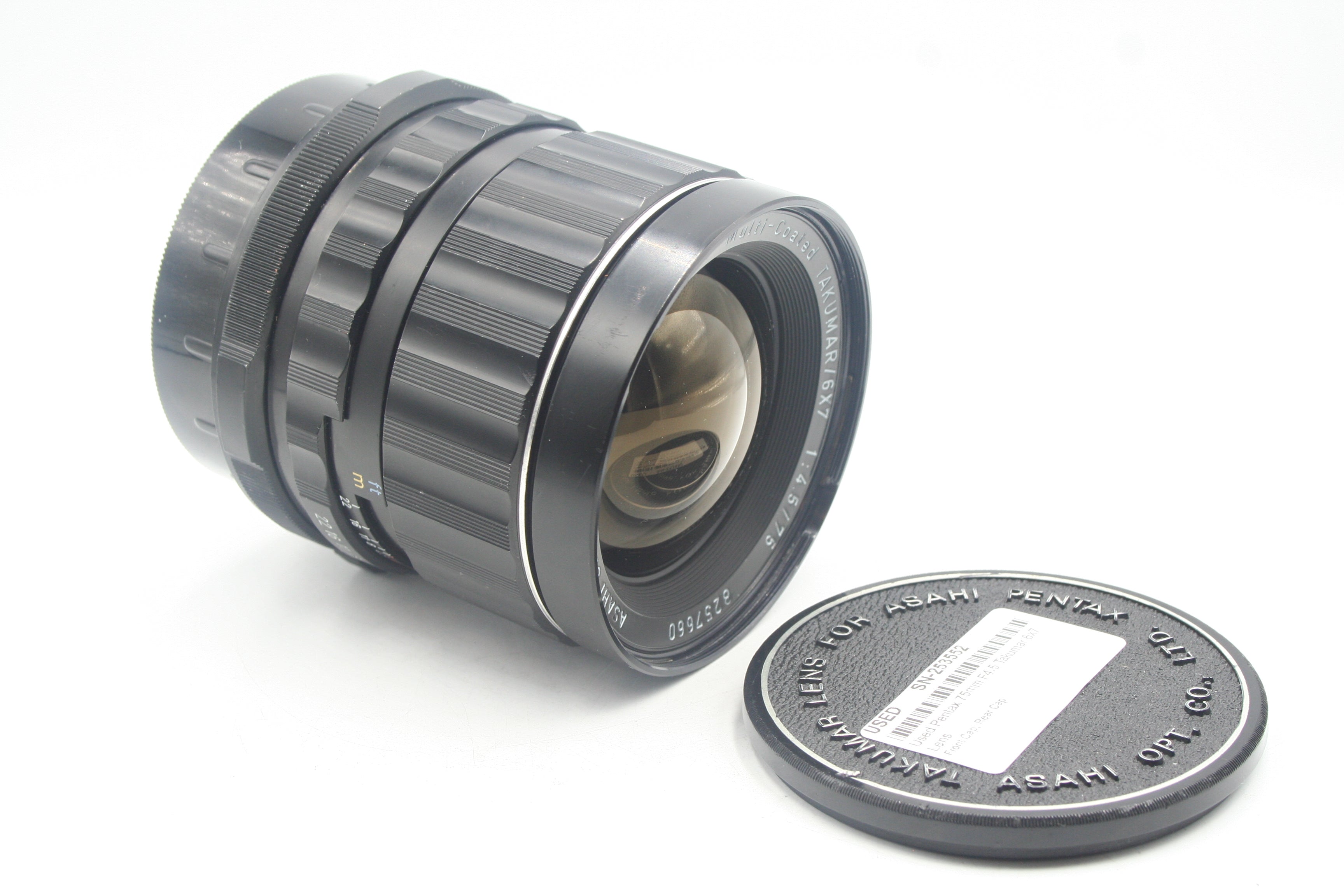 Used Pentax 75mm F4.5 Takumar 6x7 Lens