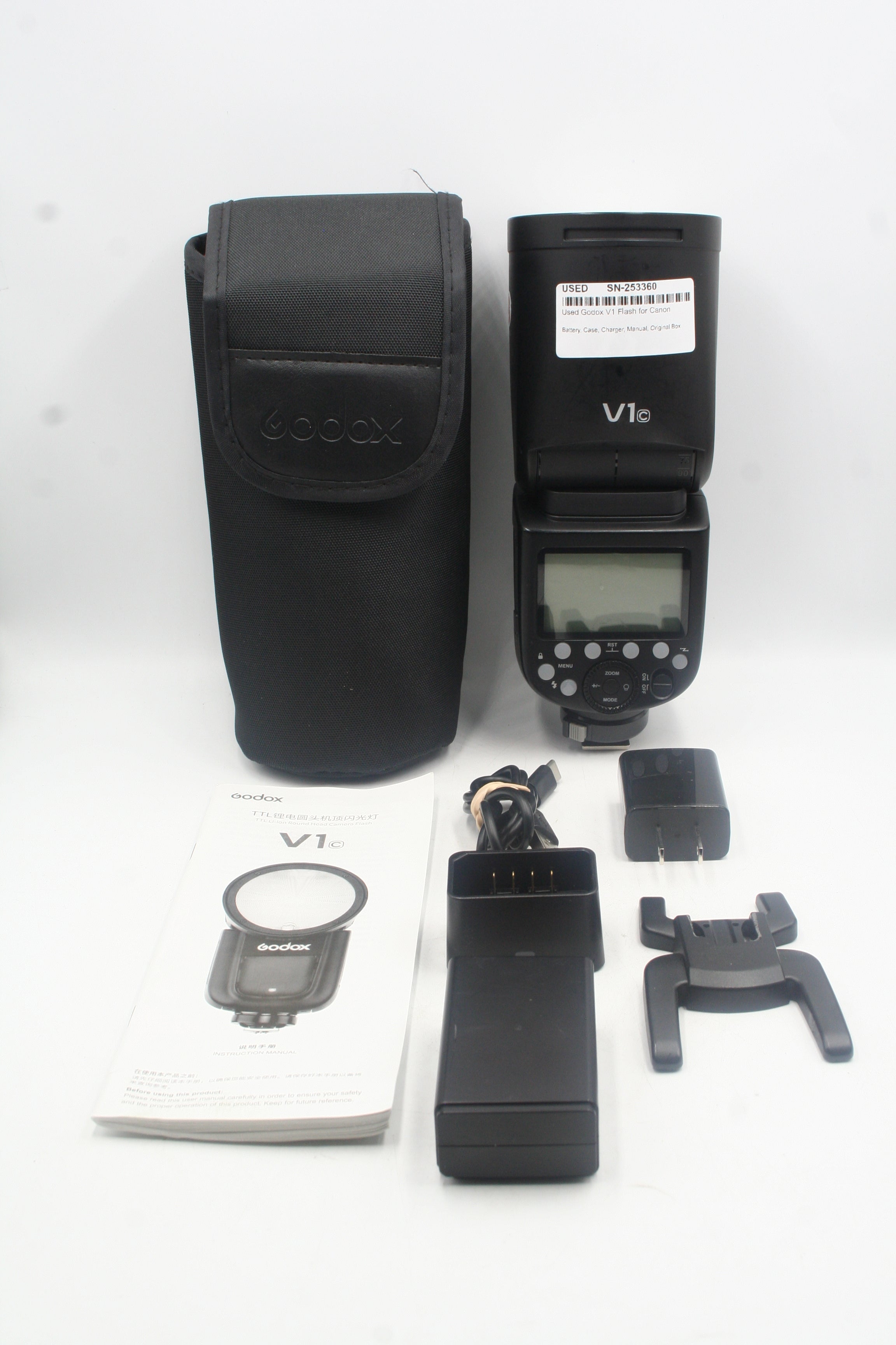 Used Godox V1 Flash for Canon