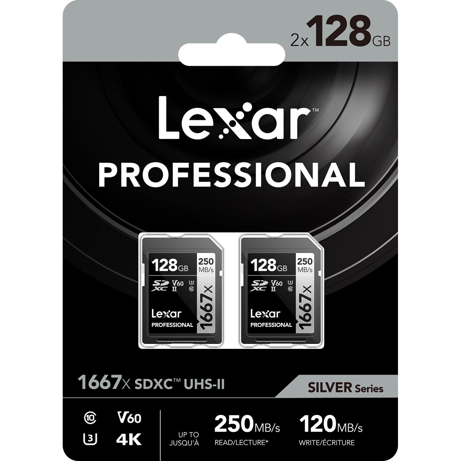 Lexar Pro SDXC 1667x UHS-II 128GB 2-Pack