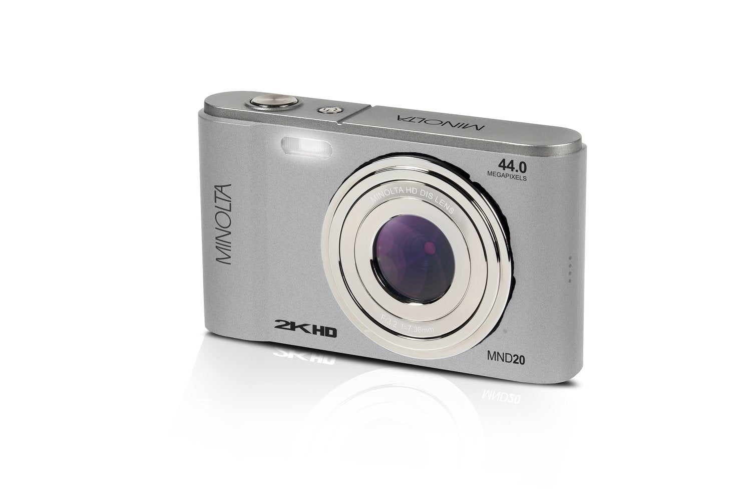MINOLTA® MND20 44 MP / 2.7K Ultra HD Digital Camera (Silver)