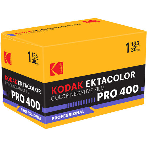 Kodak Professional Ektacolor Pro 400 Color Negative Film (35mm Roll, 36 Exposures)