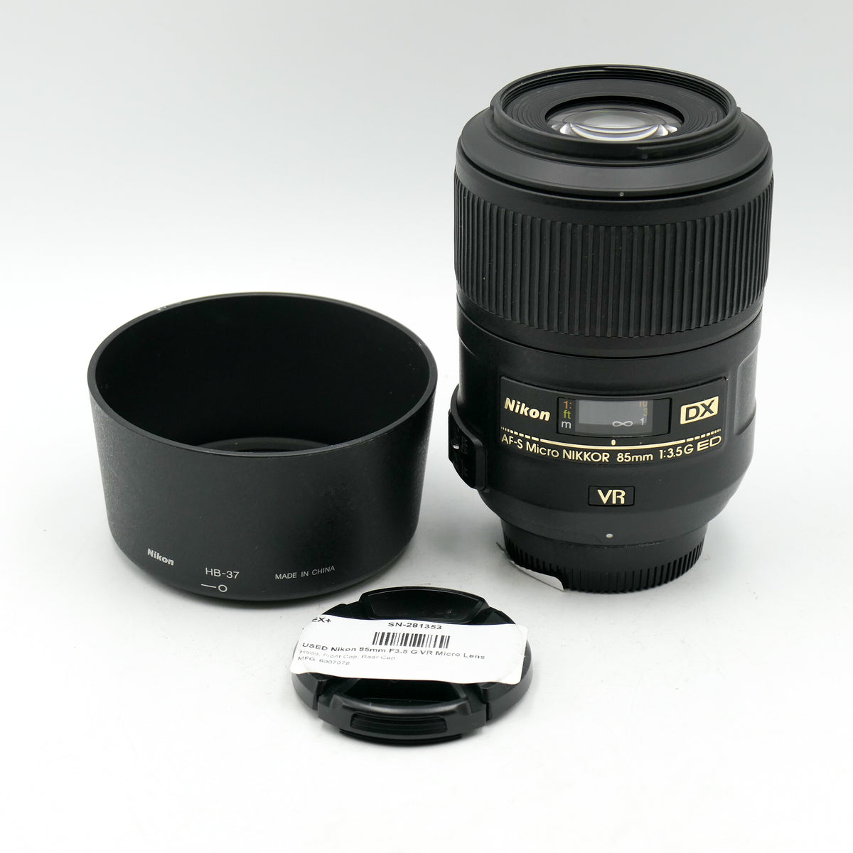 USED Nikon 85mm F3.5 G VR Micro Lens