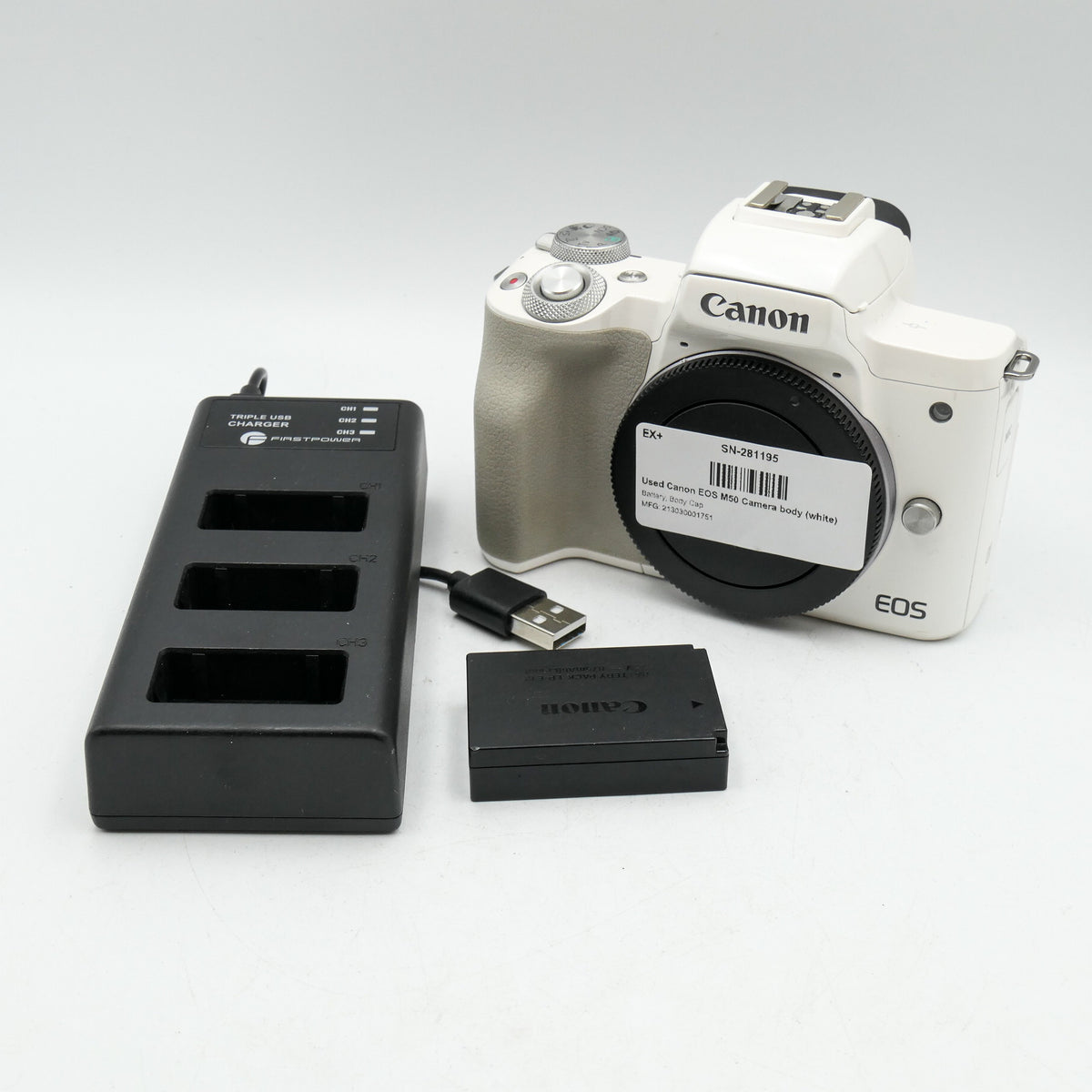 Used Canon EOS M50 Camera body (white)