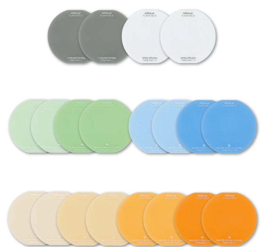 Rogue Photographic Design Round Flash Color Correction Gel Kit (Set of 20)