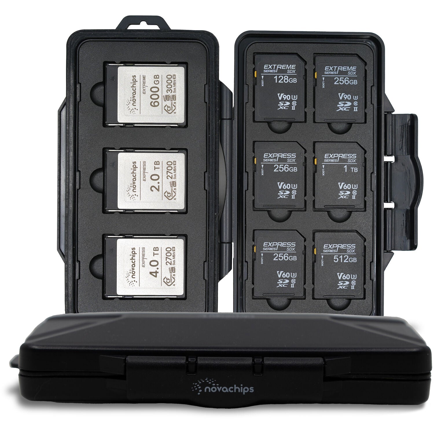 Novachips Memory Card Holder SD and CF-B (6 SD and 3 CF-B)