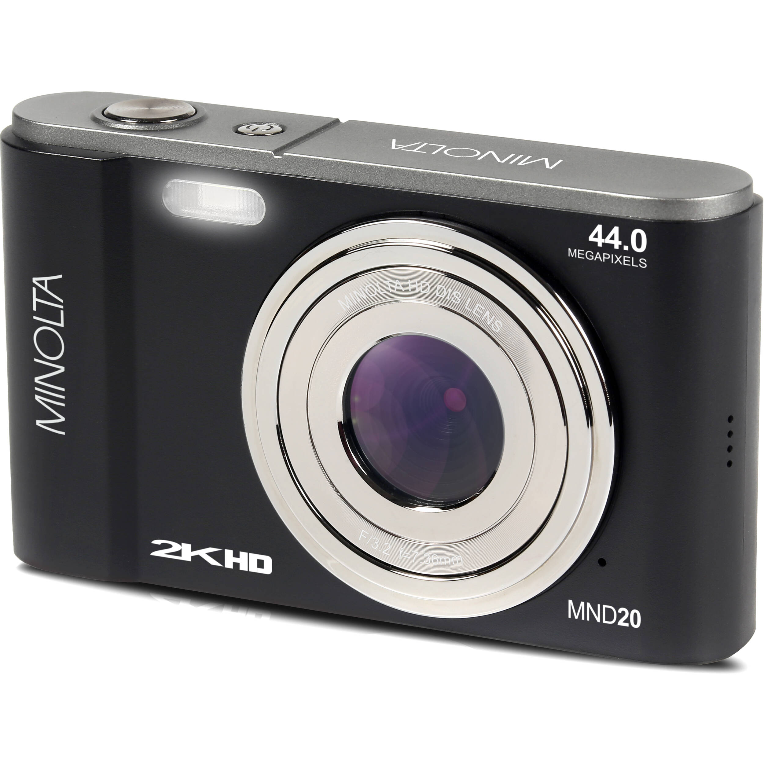 MINOLTA MND20 44 MP / 2.7K Ultra HD Digital Camera (Black)