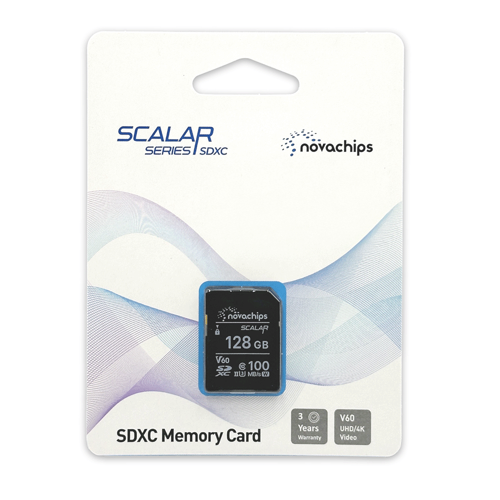 Novachips 128GB SDXC UHS-II V60 Memory Card