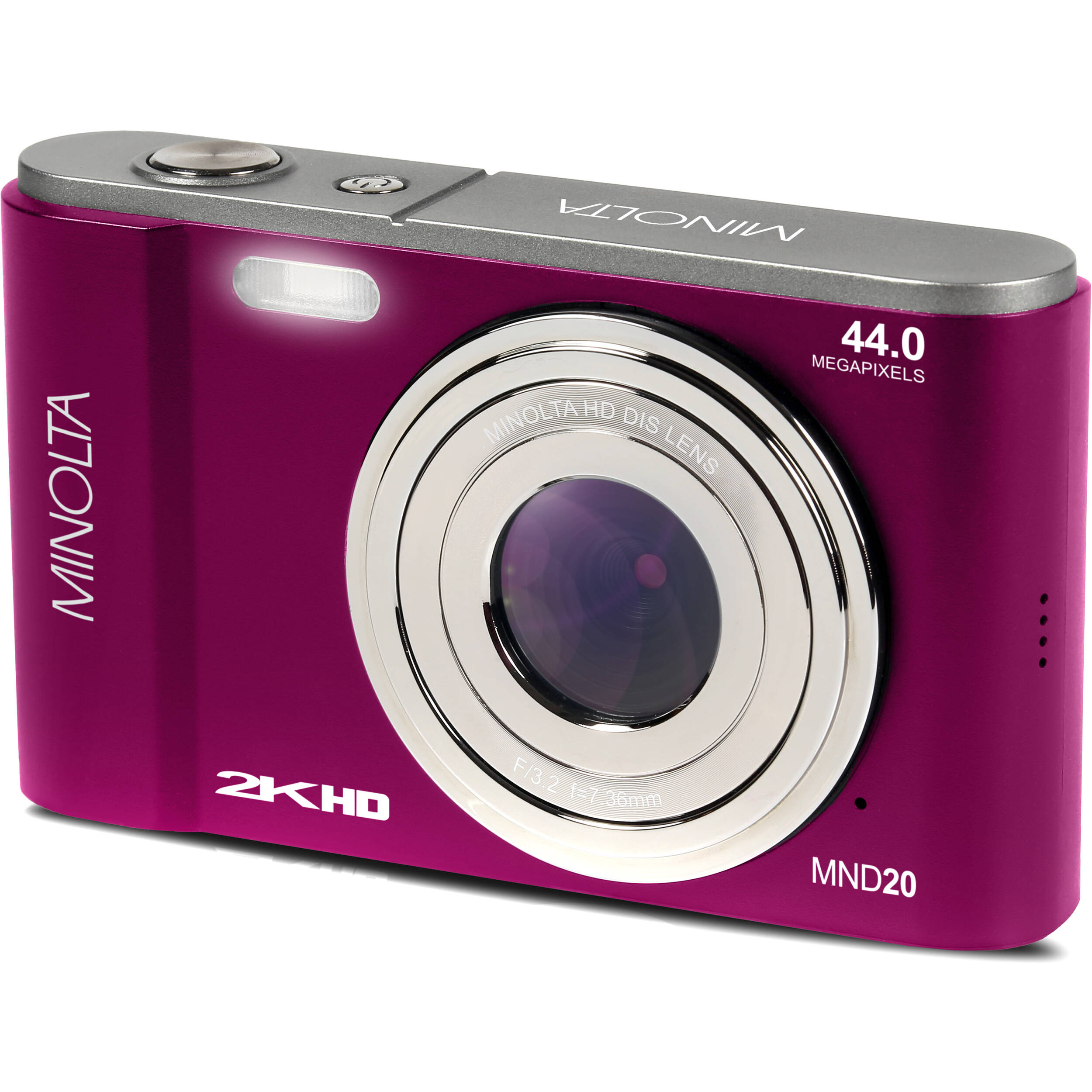 MINOLTA MND20 44 MP / 2.7K Ultra HD Digital Camera (Magenta)