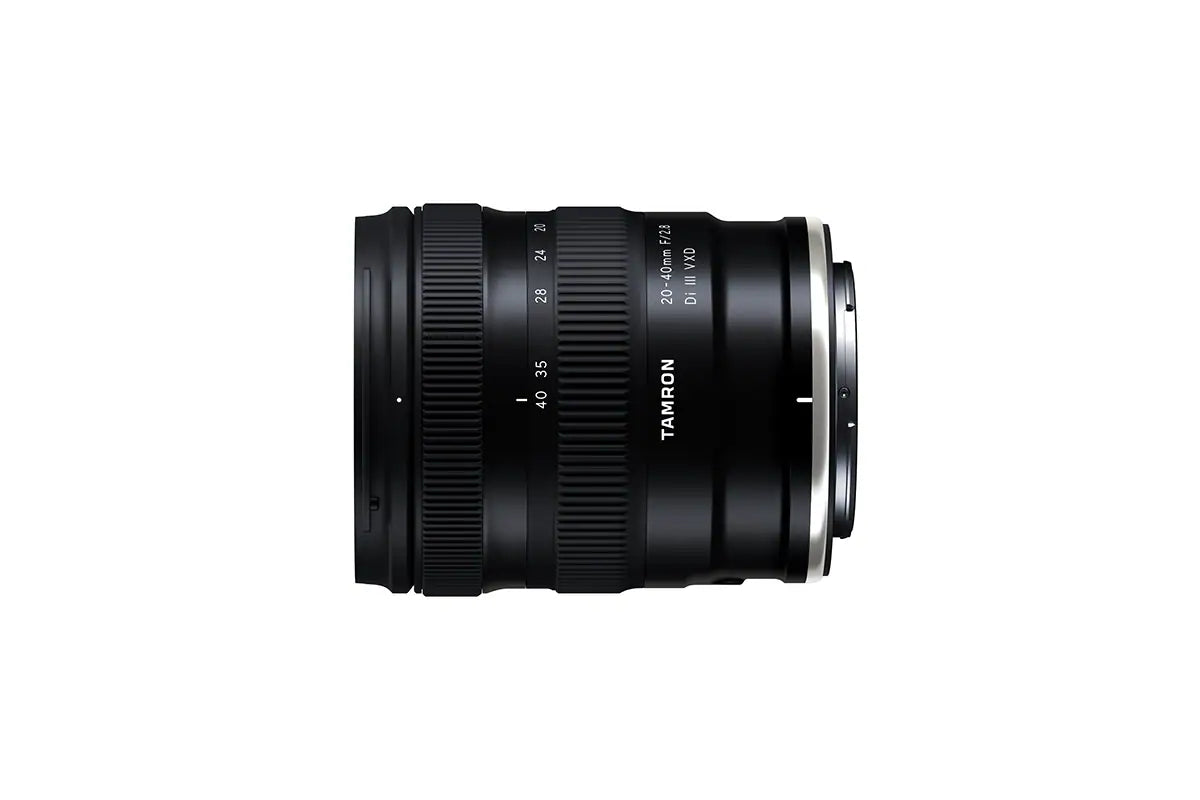 Tamron 20-40mm F2.8 Di III VXD Nikon Z lens top-side view