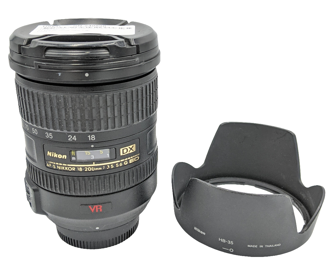 USED Nikon 18-200mm F3.5-5.6 VR G DX AF-S