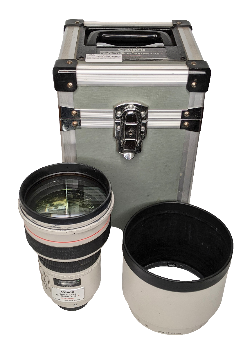 Used Canon EF 200mm f1.8 L USM w/ RRS Plate
