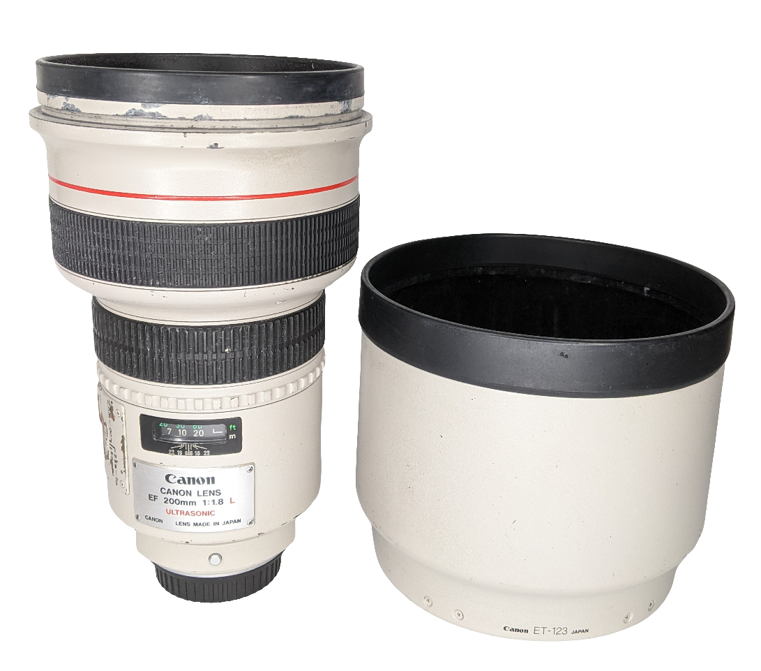 Used Canon EF 200mm f1.8 L USM w/ RRS Plate