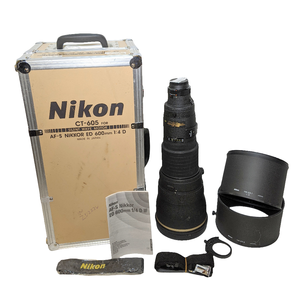 USED Nikon AF-S Nikkor 600mm f/4D Telephoto Lens
