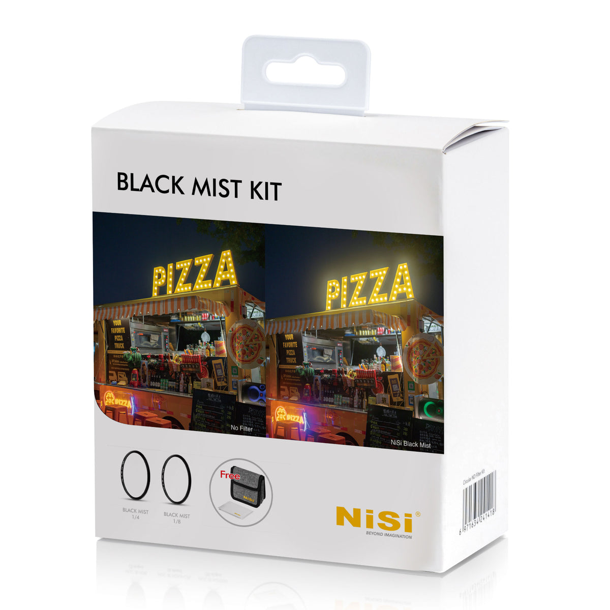 NiSi 72mm Black Mist 1/4 and 1/8 Filter Kit with Case