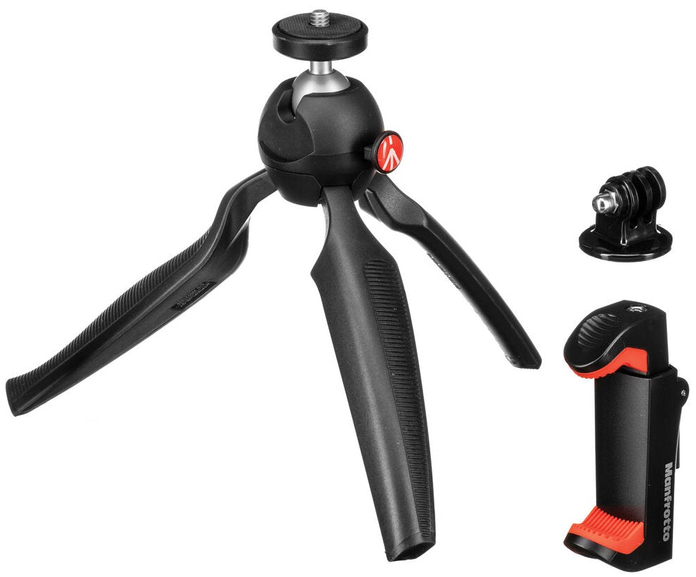 Manfrotto PIXI Plus 3N1 Kit with Universal Smartphone Clamp and GoPro Mount