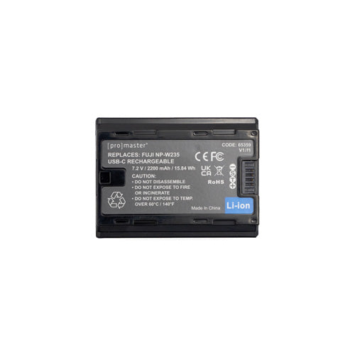 Promaster 65359 Li-ion Battery for Fujifilm NP-W235 with USB-C Charging