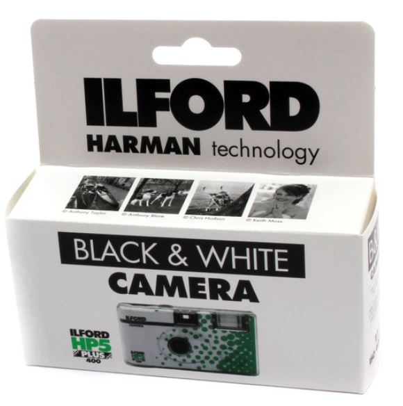 Ilford 1174168 HP5 Plus Single Use Camera with Flash 27 Exposures (Black and White Film)