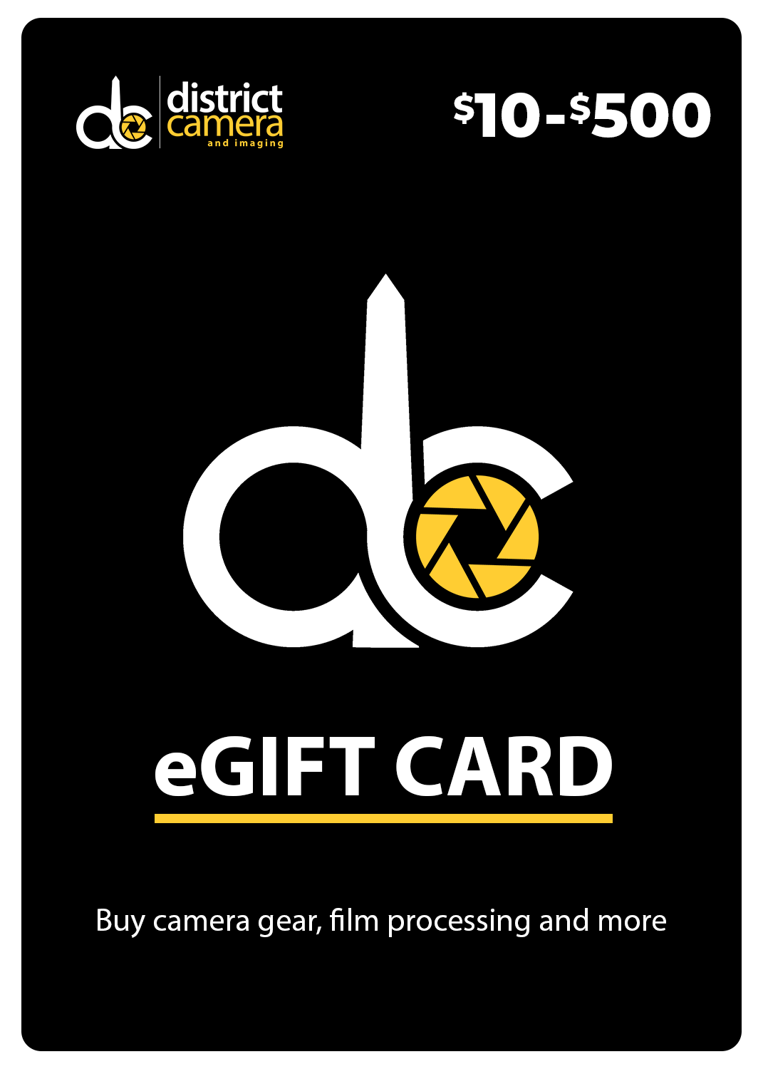 District Camera eGift Card (Email Delivery)