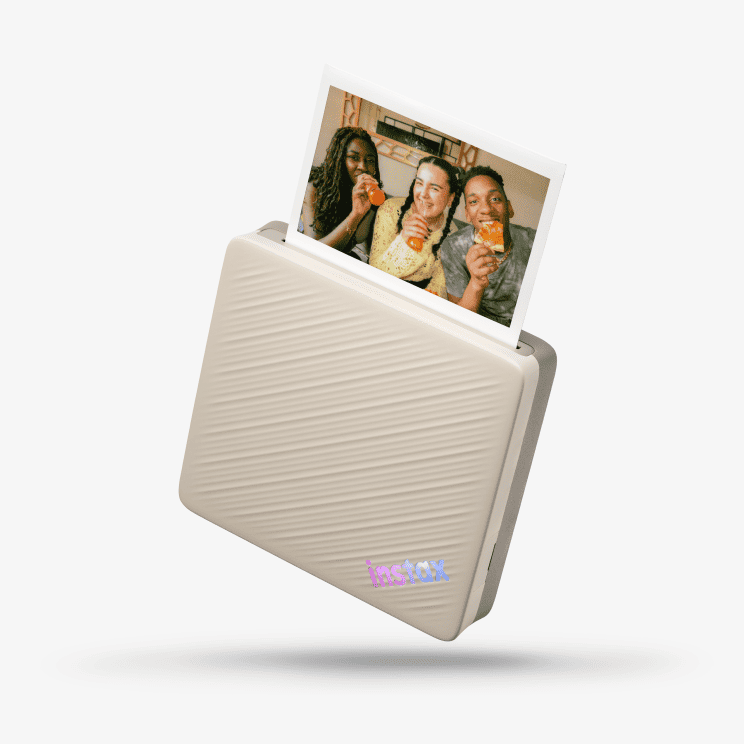 Fujifilm instax Link WIDE 2 smartphone printer in Duo Beige, product view 2