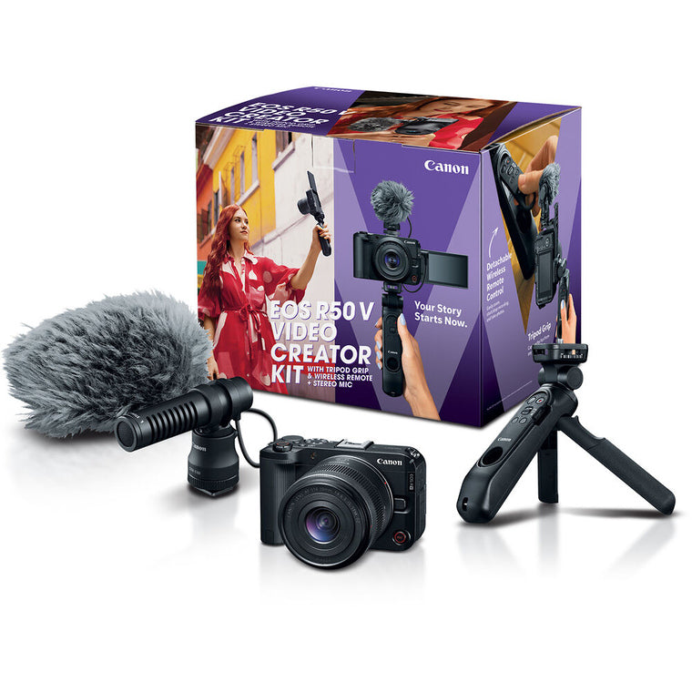 Canon EOS R50 V Mirrorless Camera Video Creator Kit