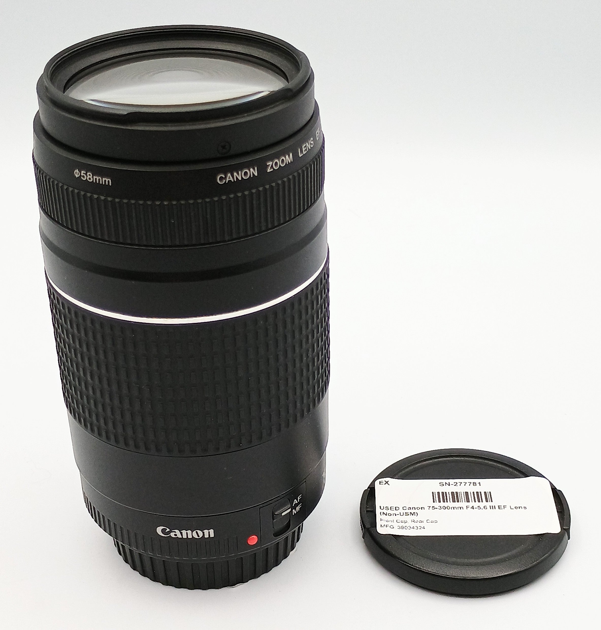 USED Canon 75-300mm F4-5.6 III EF Lens (Non-USM)