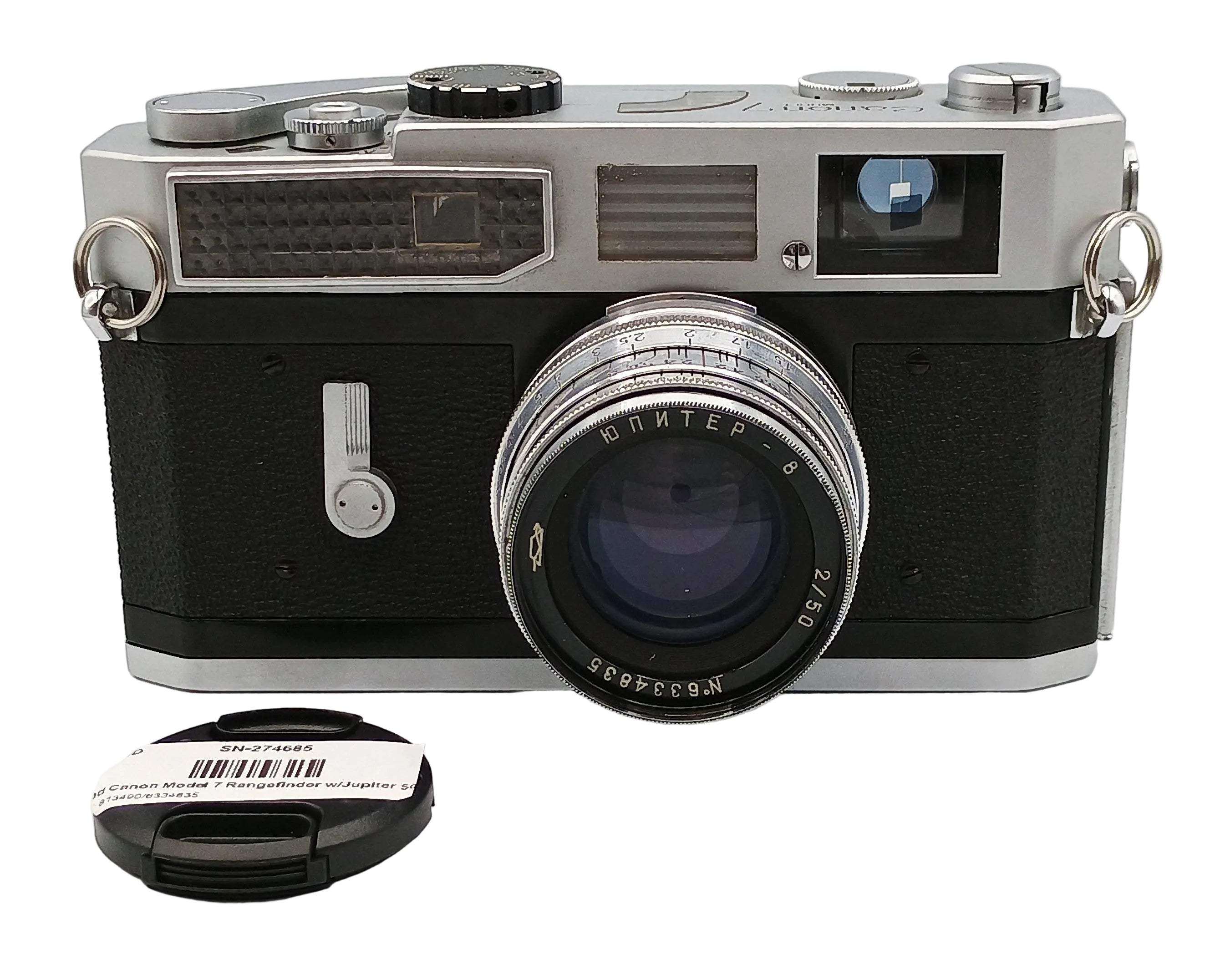Used Canon Model 7 Rangefinder w/Jupiter 50 f2