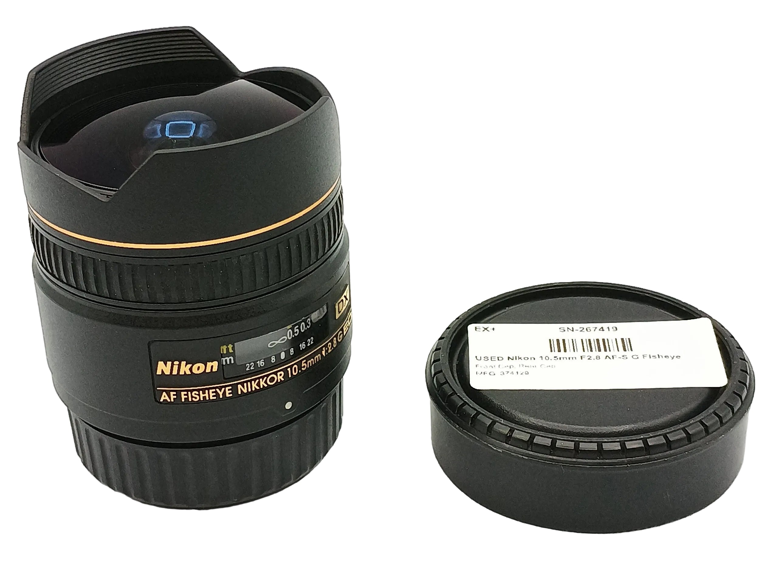 USED Nikon 10.5mm F2.8 AF-S G Fisheye