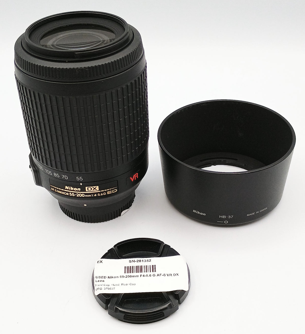 USED Nikon 55-200mm F4-5.6 G AF-S VR DX Lens
