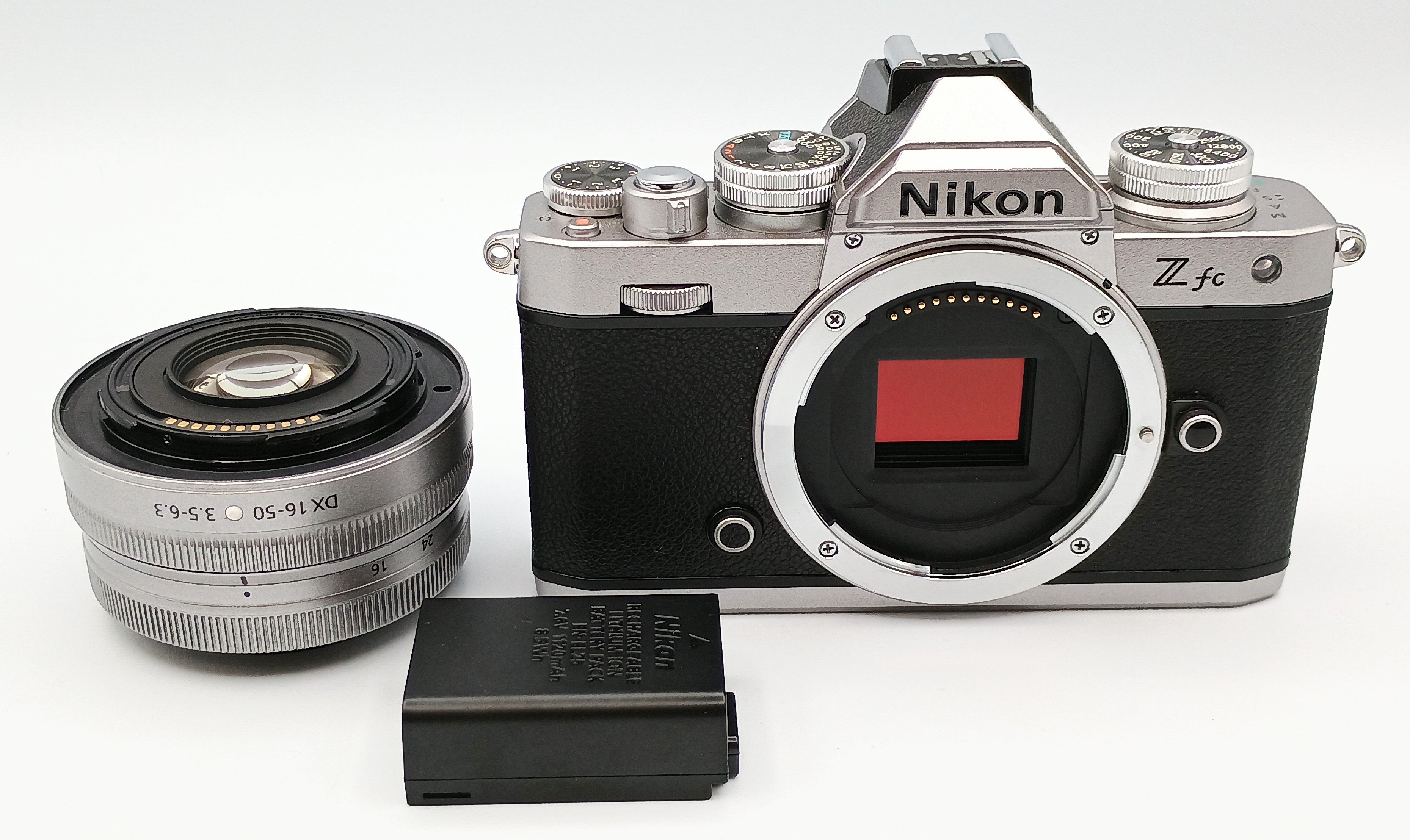Used Nikon Z fc DX-format Mirrorless Camera w/ NIKKOR Z DX 16-50mm f3.5-6.3 VR (Silver)