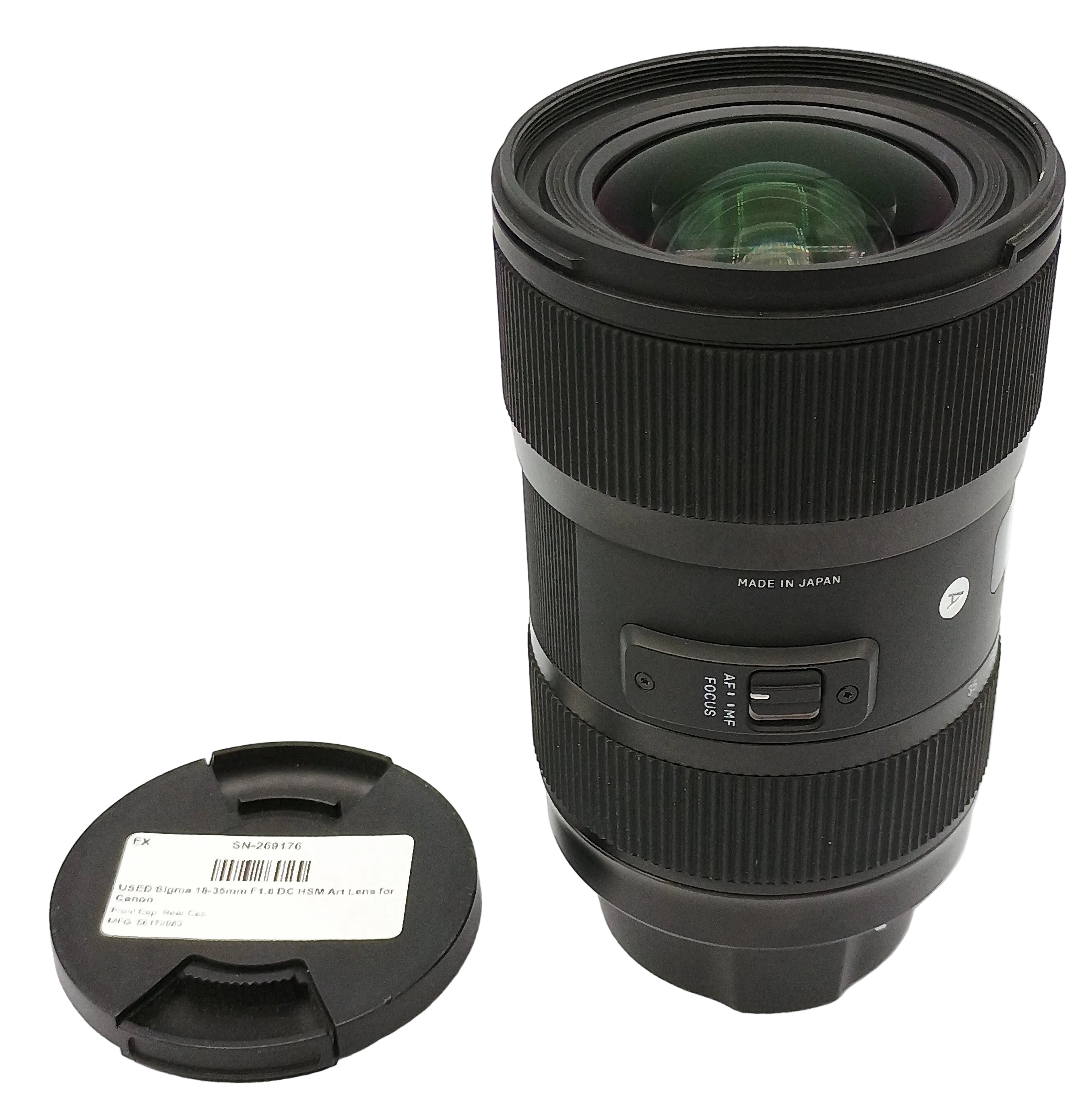 USED Sigma 18-35mm F1.8 DC HSM Art Lens for Canon