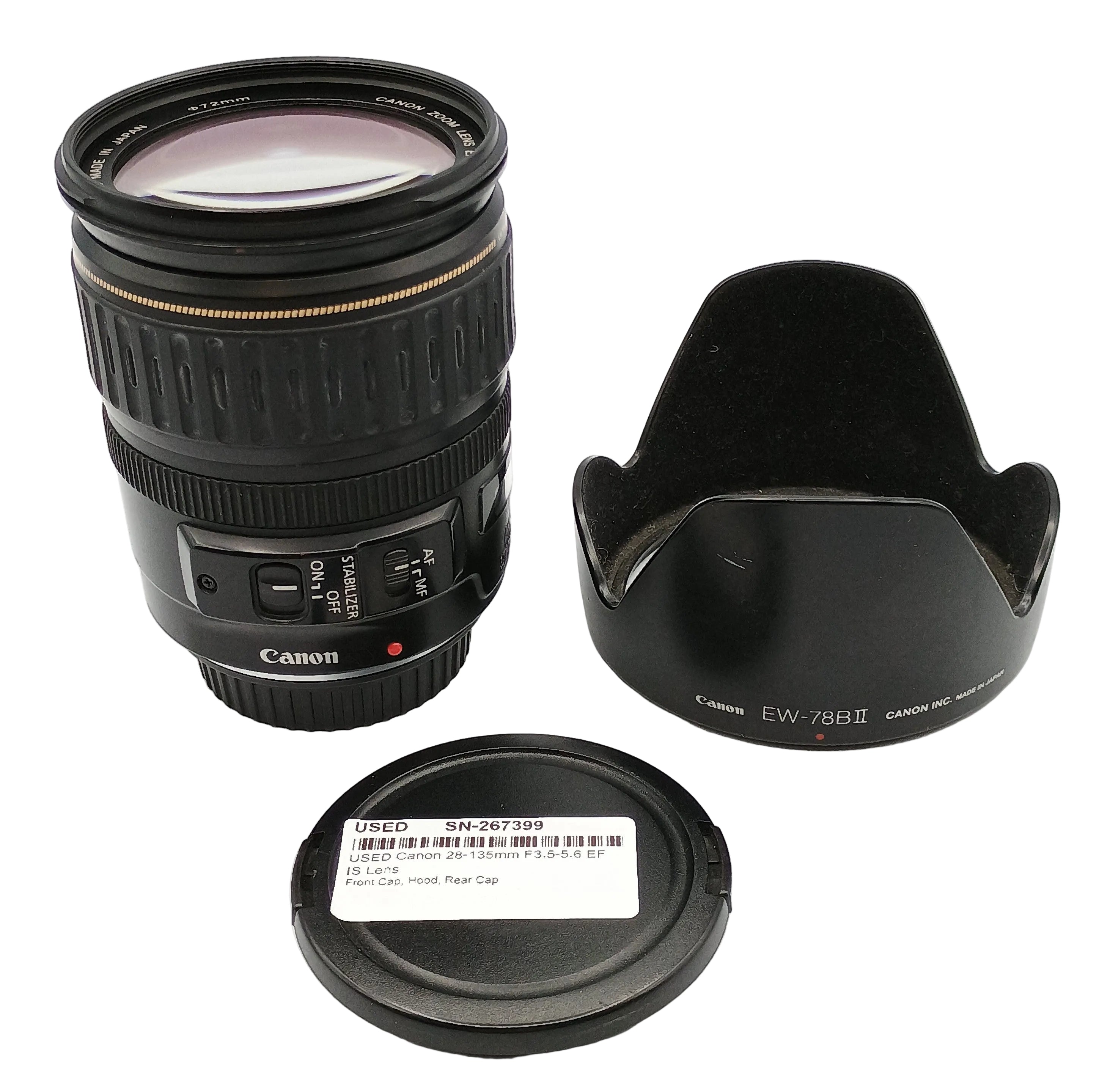 USED Canon 28-135mm F3.5-5.6 EF IS Lens