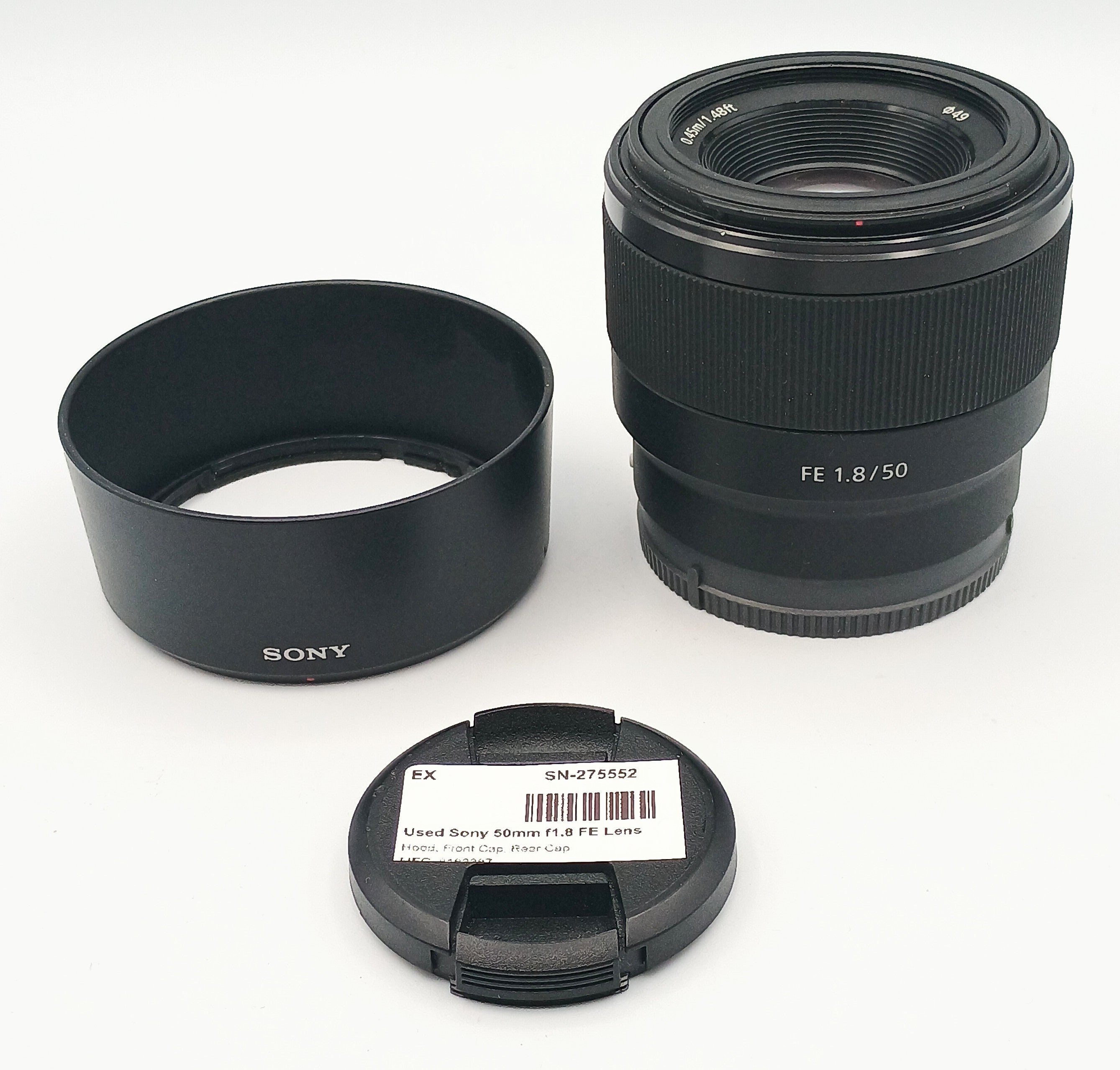 Used Sony 50mm f1.8 FE Lens