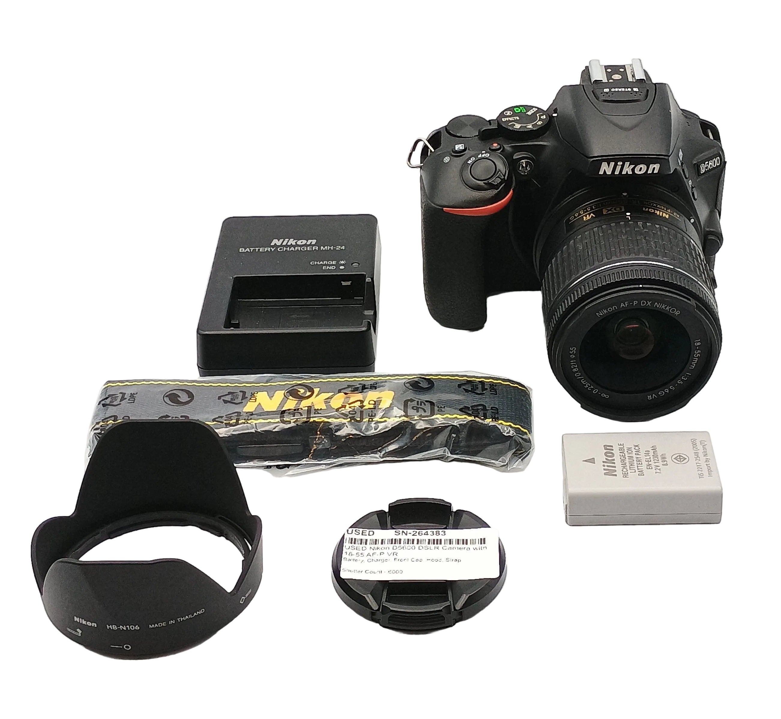 USED Nikon D5600 DSLR Camera with 18-55 AF-P VR