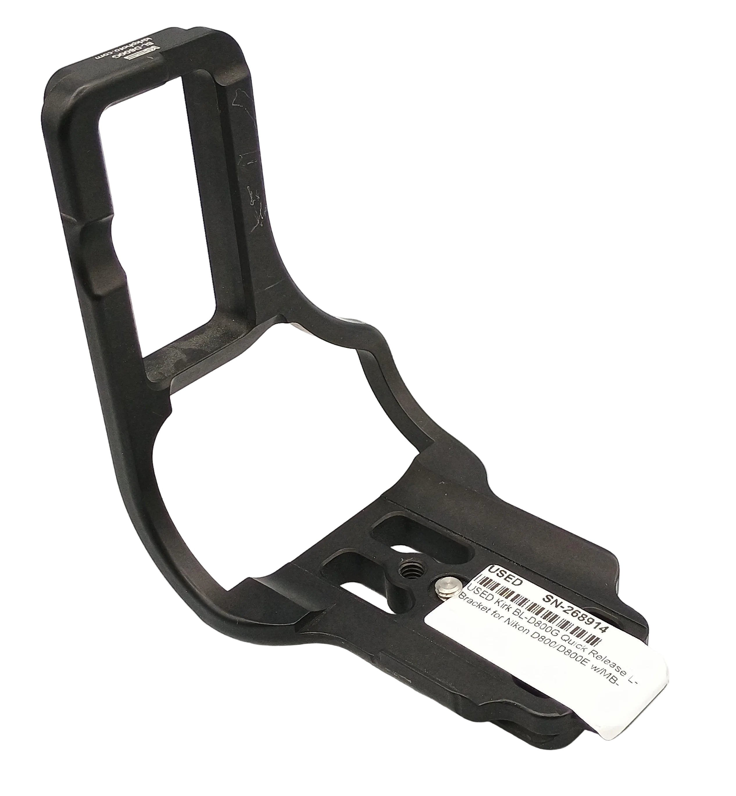 USED Kirk BL-D800G Quick Release L-Bracket for Nikon D800/D800E w/MB-D12