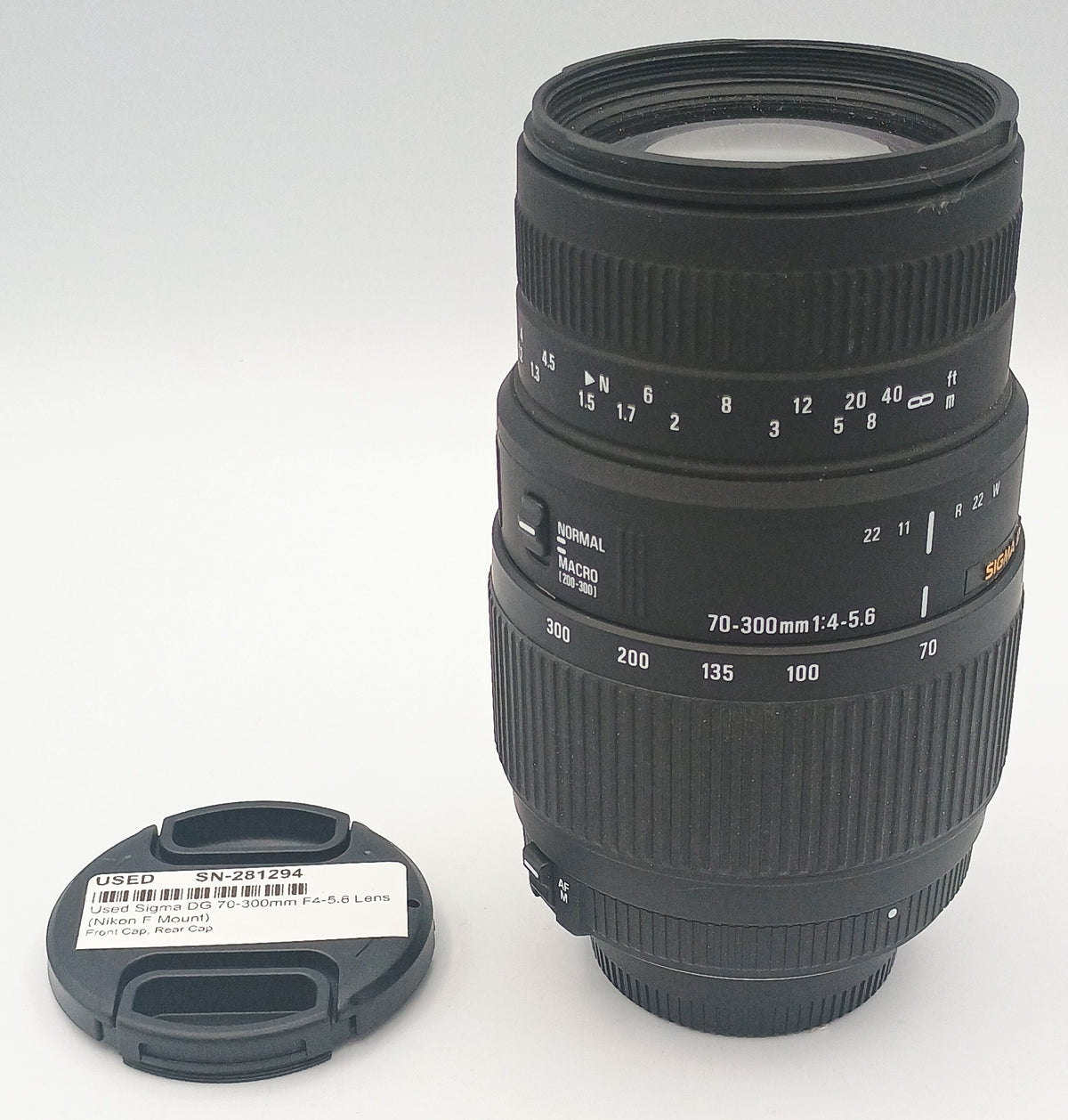 Used Sigma DG 70-300mm F4-5.6 Lens (Nikon F Mount)