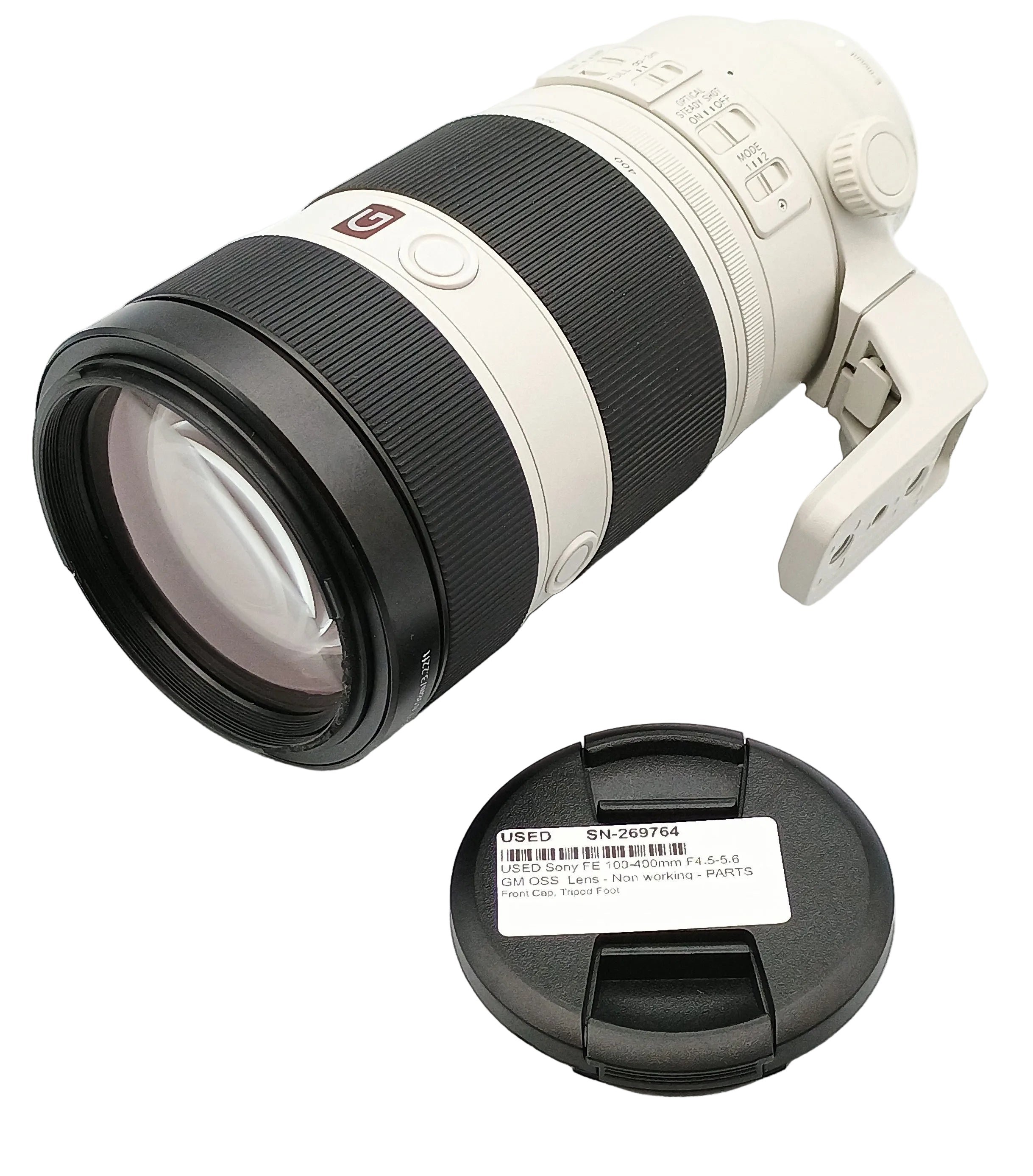 USED Sony FE 100-400mm F4.5-5.6 GM OSS Lens - Non working - PARTS AS I