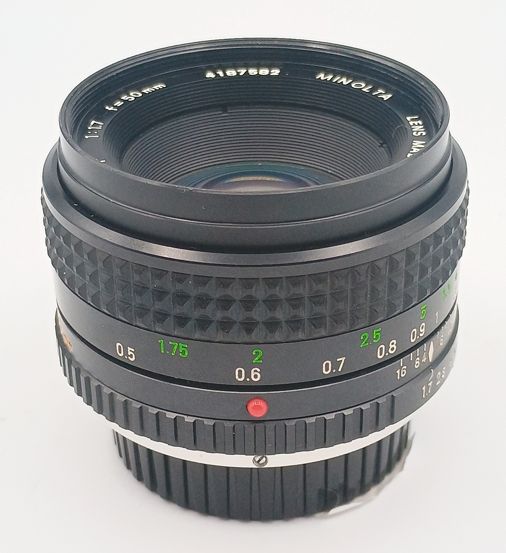 Used Minolta MC Rokkor-X 50mm F1.7 Lens