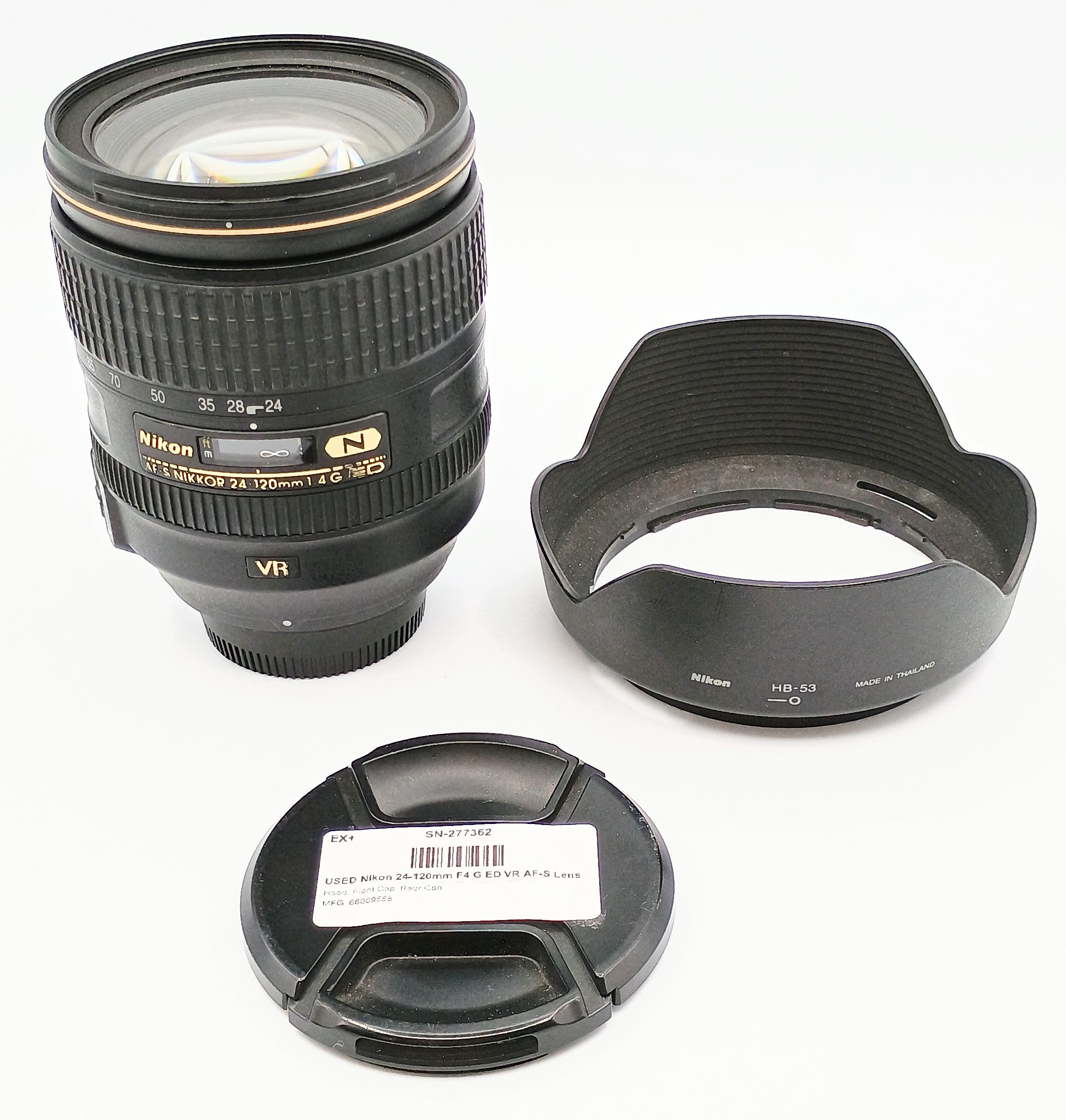 USED Nikon 24-120mm F4 G ED VR AF-S Lens