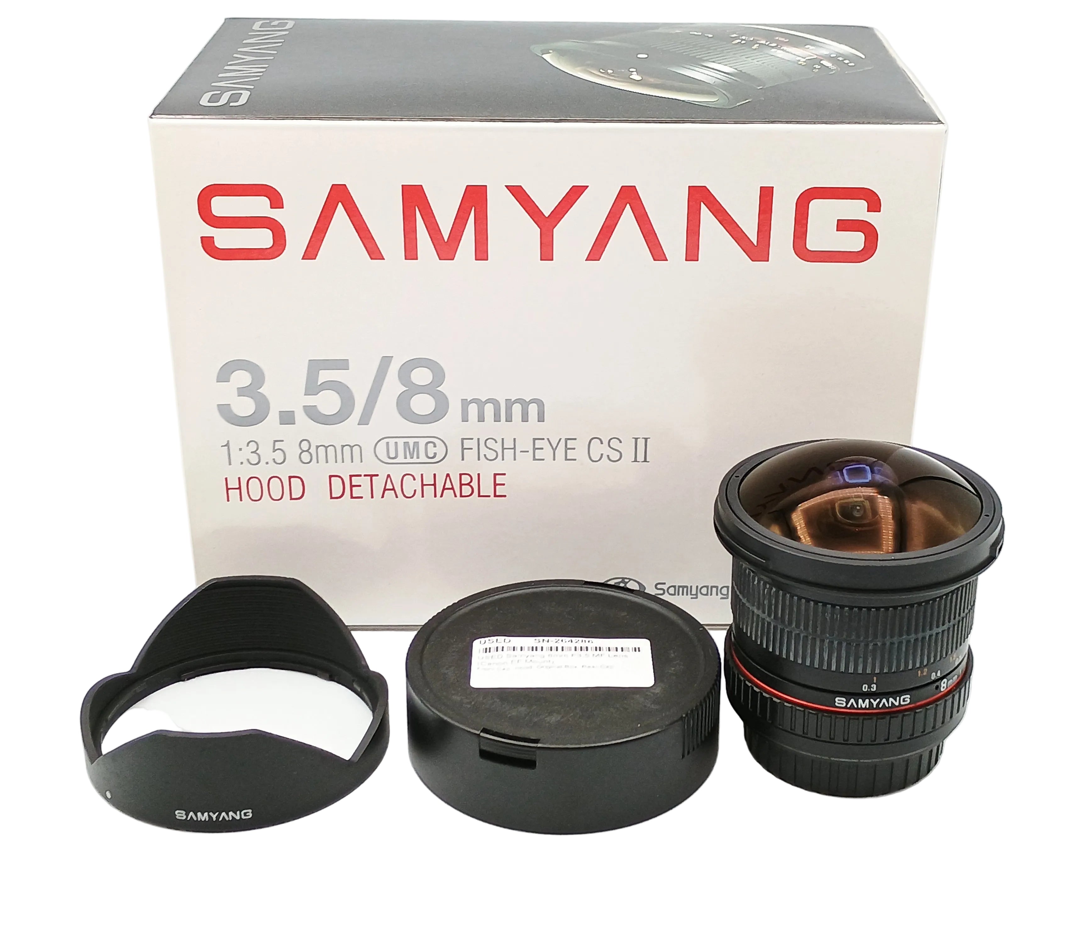 USED Samyang 8mm F3.5 MF Lens (Canon EF Mount)