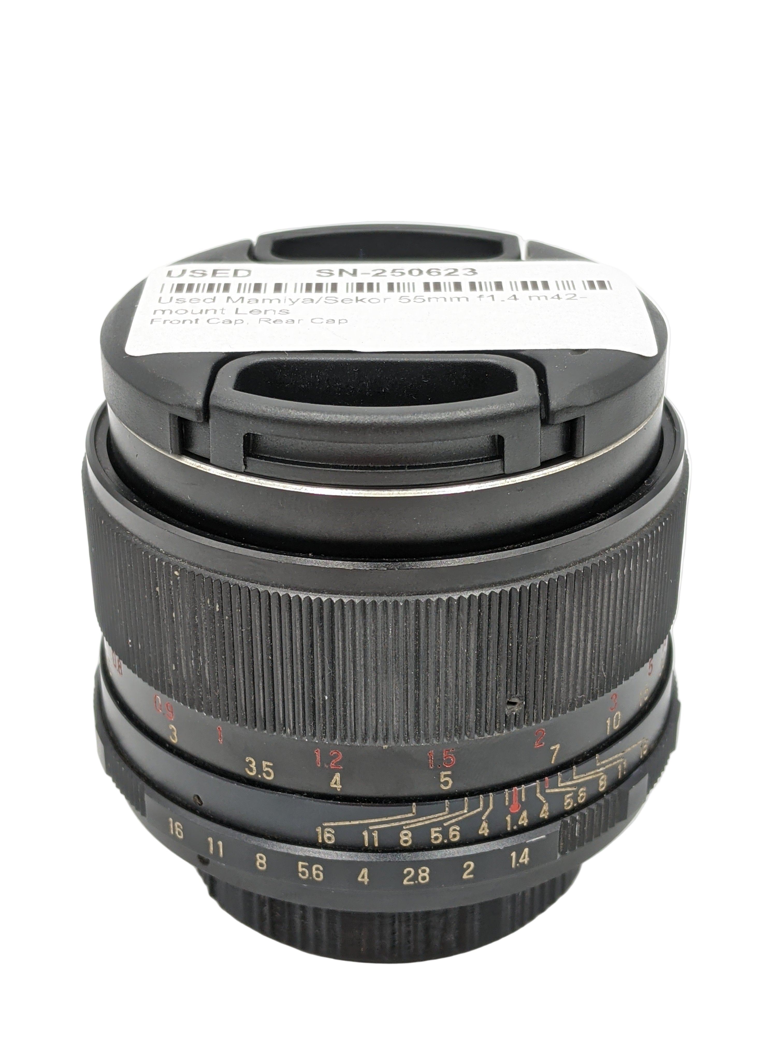 Used Mamiya/Sekor 55mm f1.4 m42-mount Lens