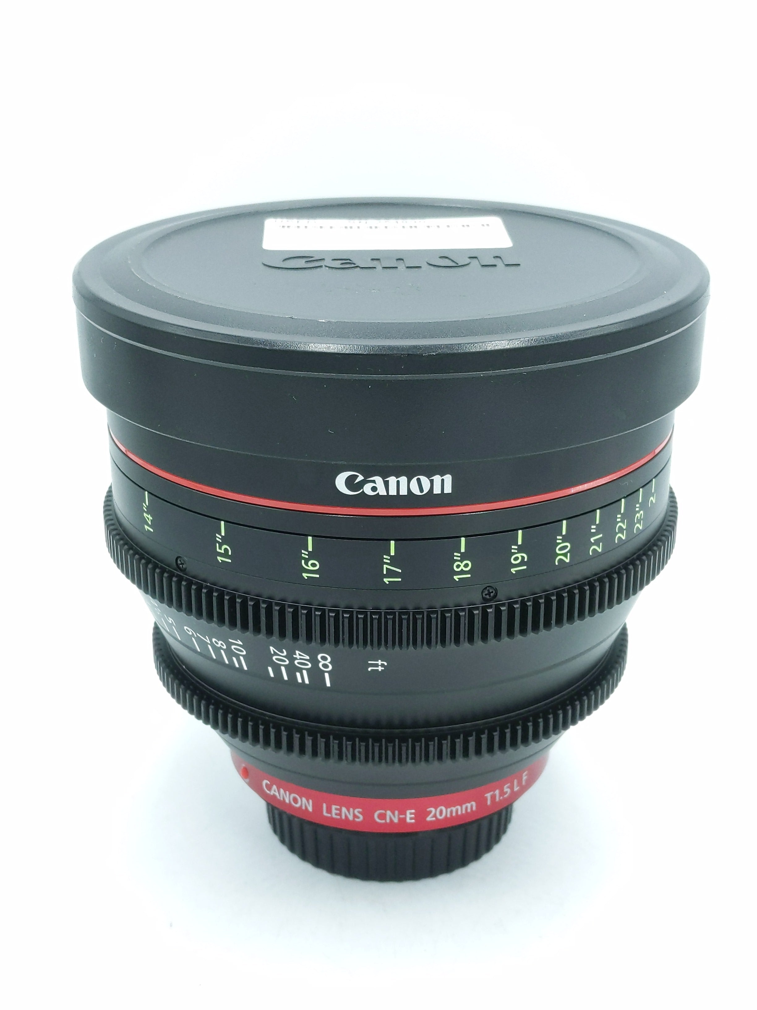 Used Canon CN-E 20mm T1.5 L F Cinema Prime Lens (EF Mount)