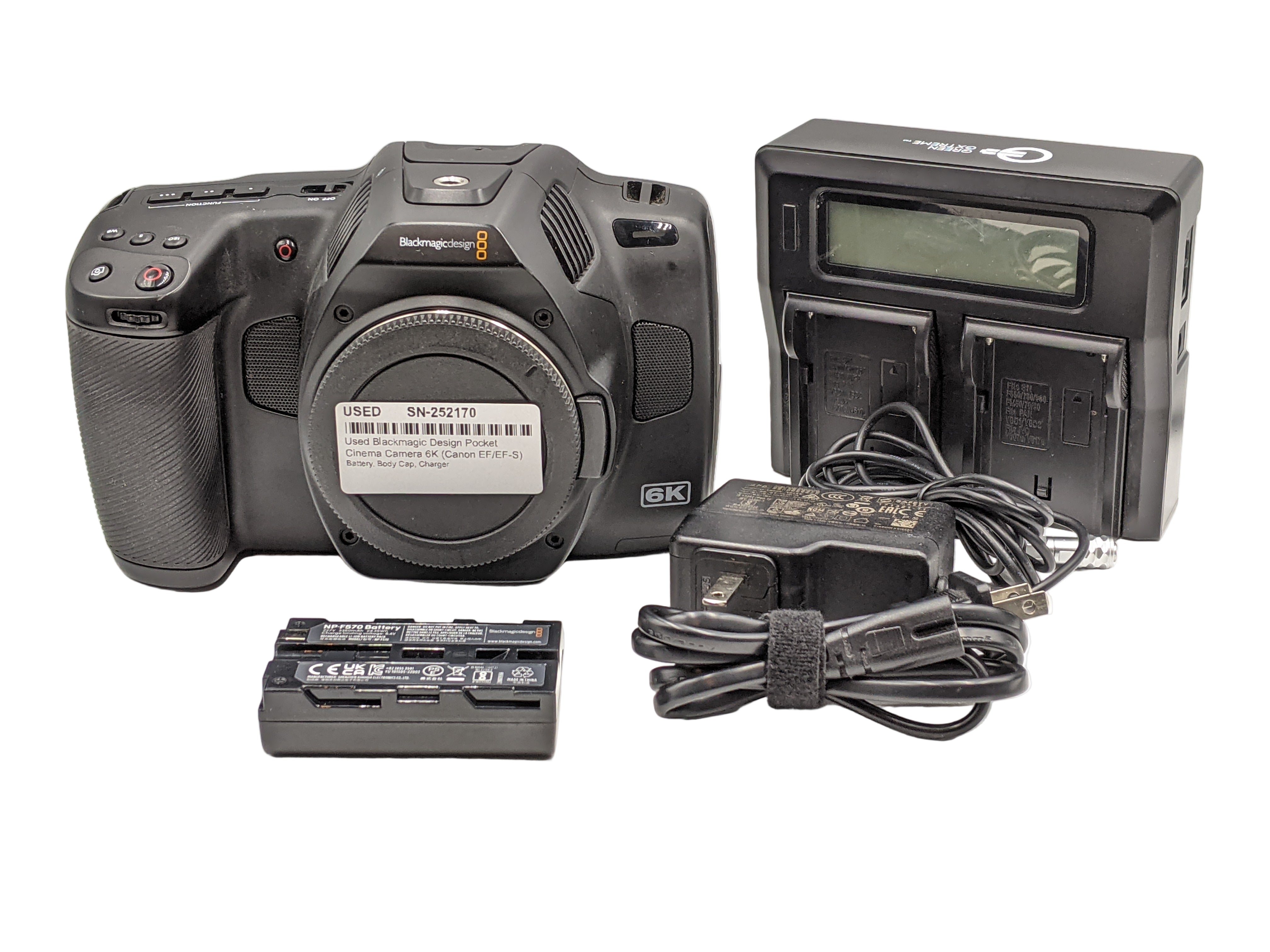 Used Blackmagic Design Pocket Cinema Camera 6K (Canon EF/EF-S)