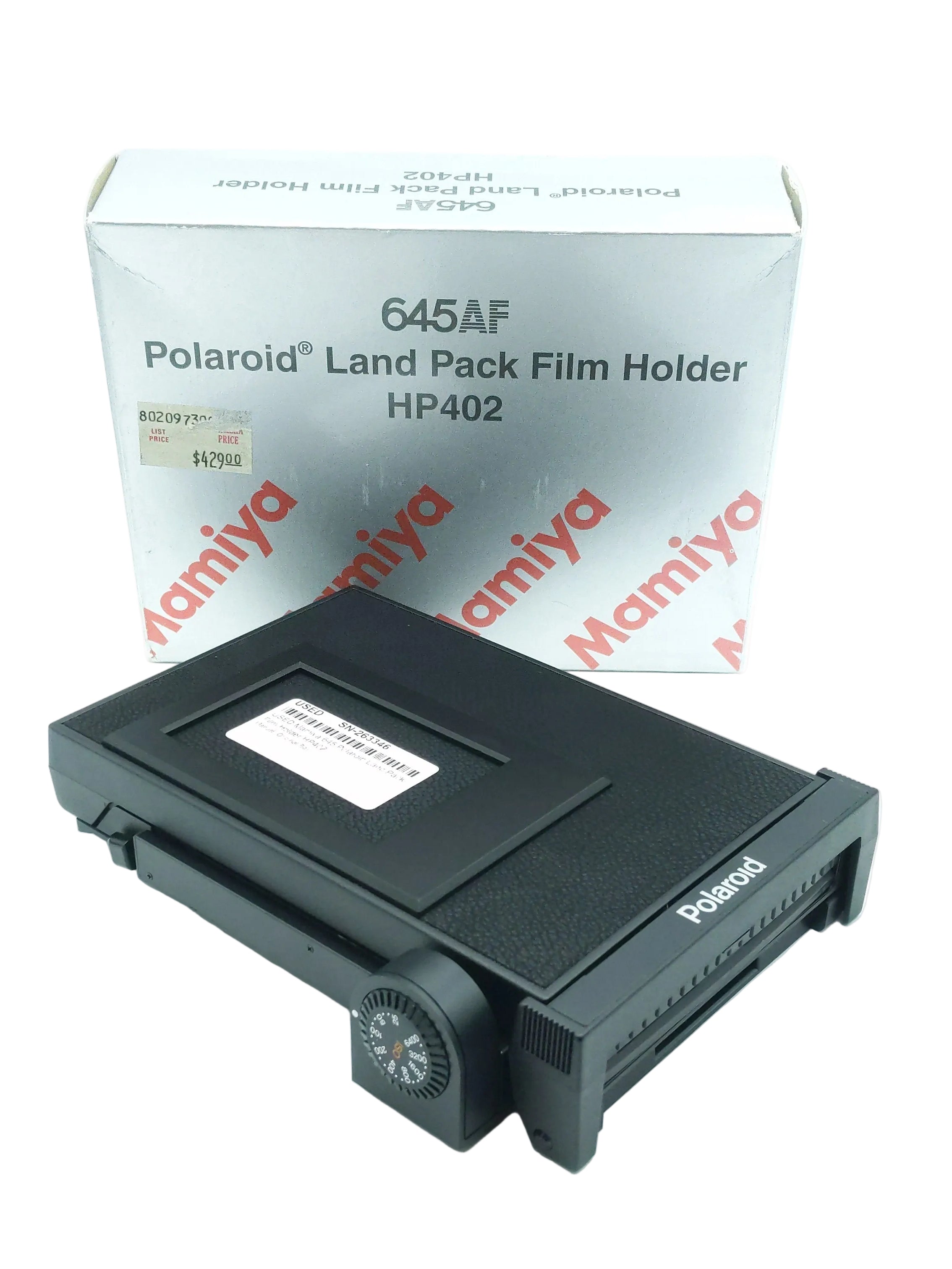 USED Mamiya 645 Polaroid Land Pack Film Holder HP402