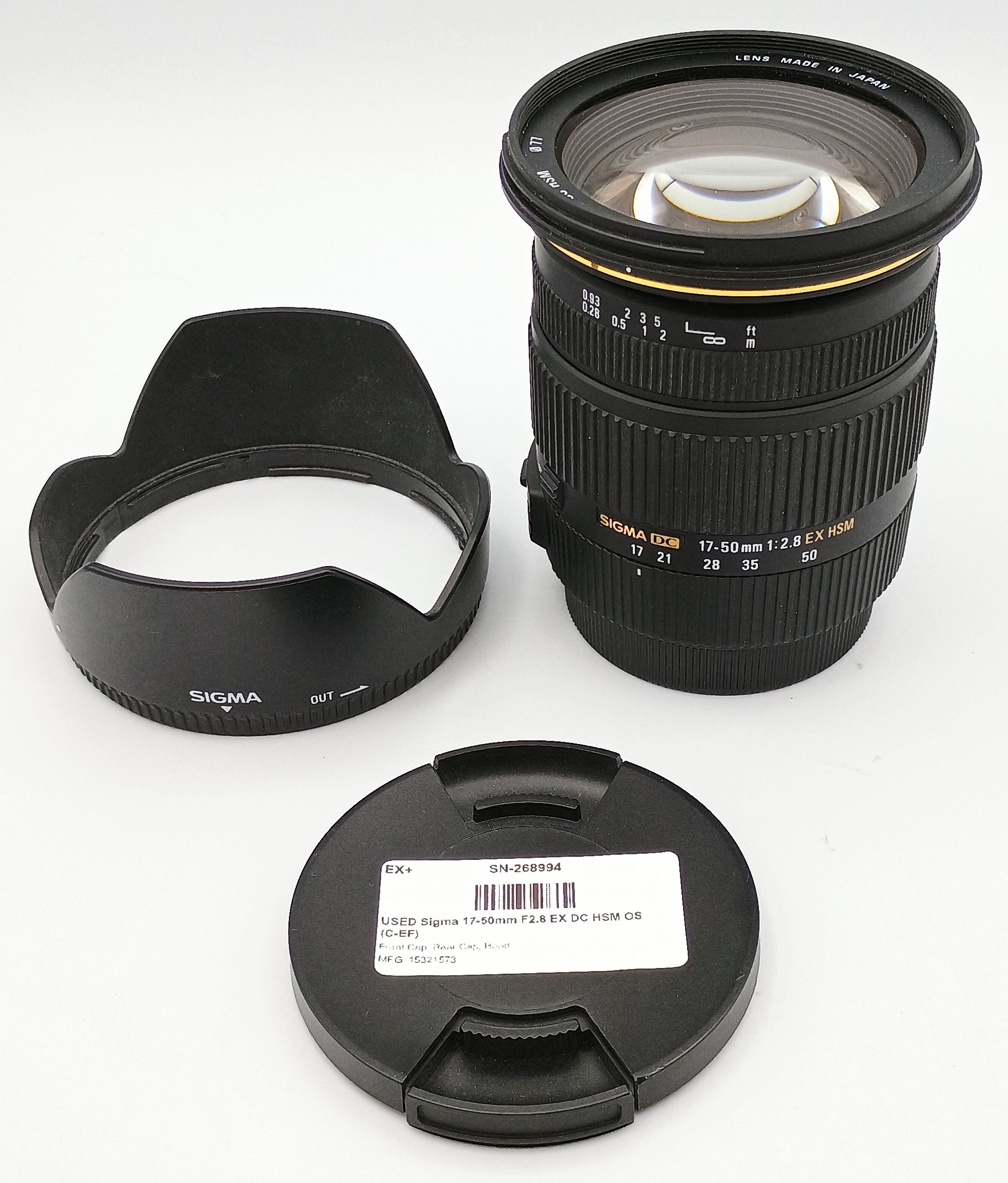 USED Sigma 17-50mm F2.8 EX DC HSM OS (C-EF)