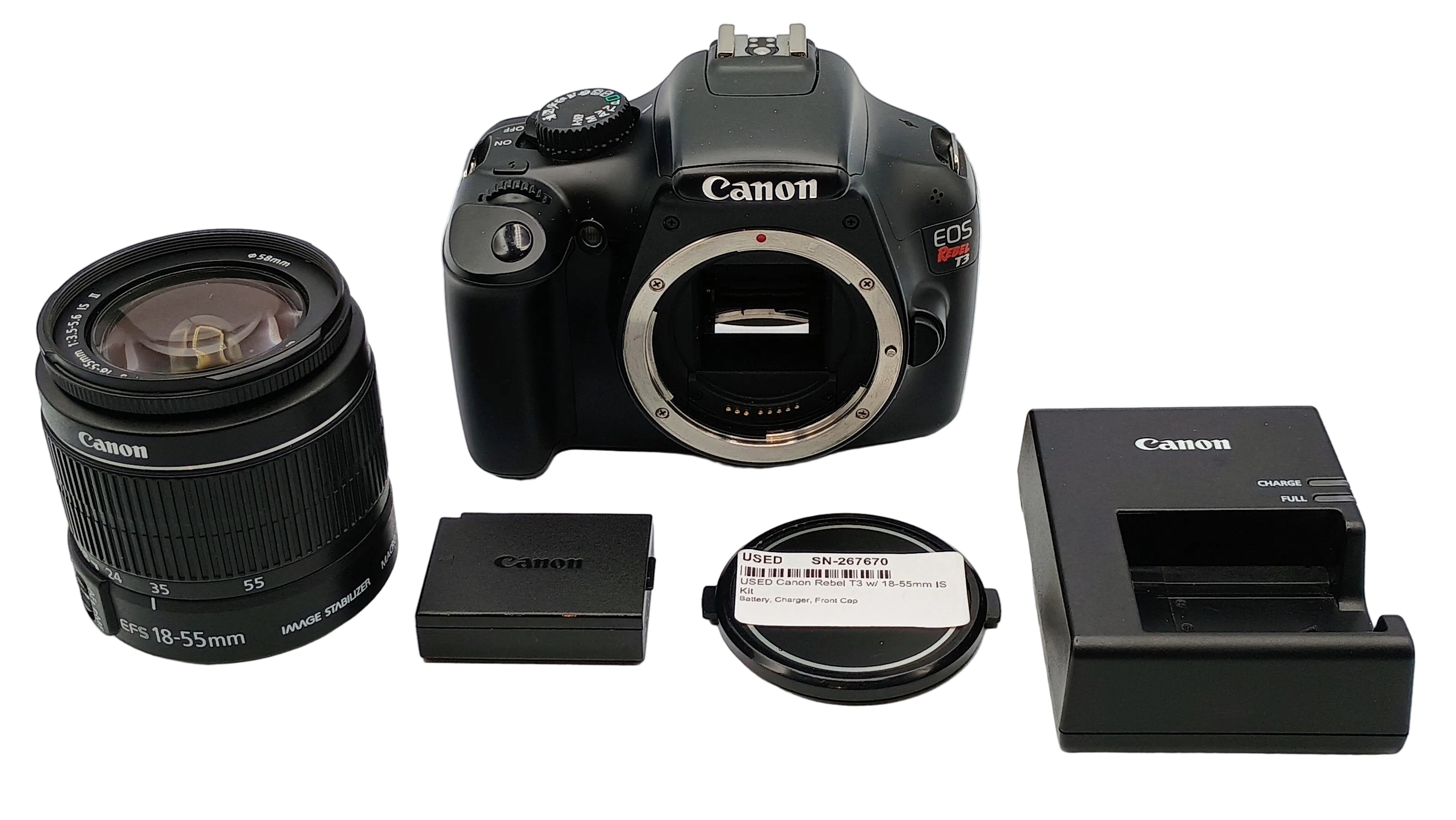 USED Canon Rebel T3 w/ 18-55mm IS Kit