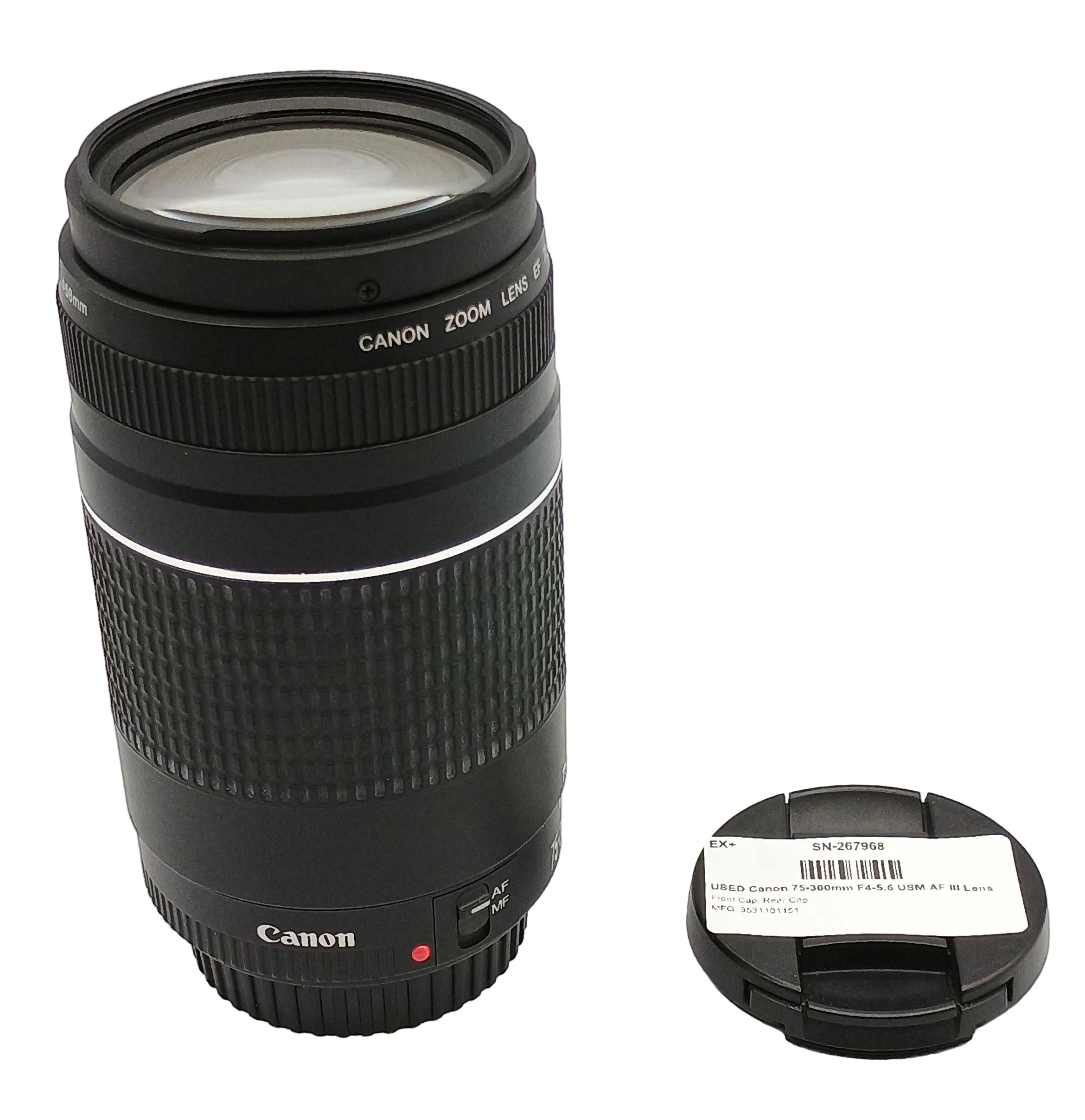 USED Canon 75-300mm F4-5.6 USM AF III Lens