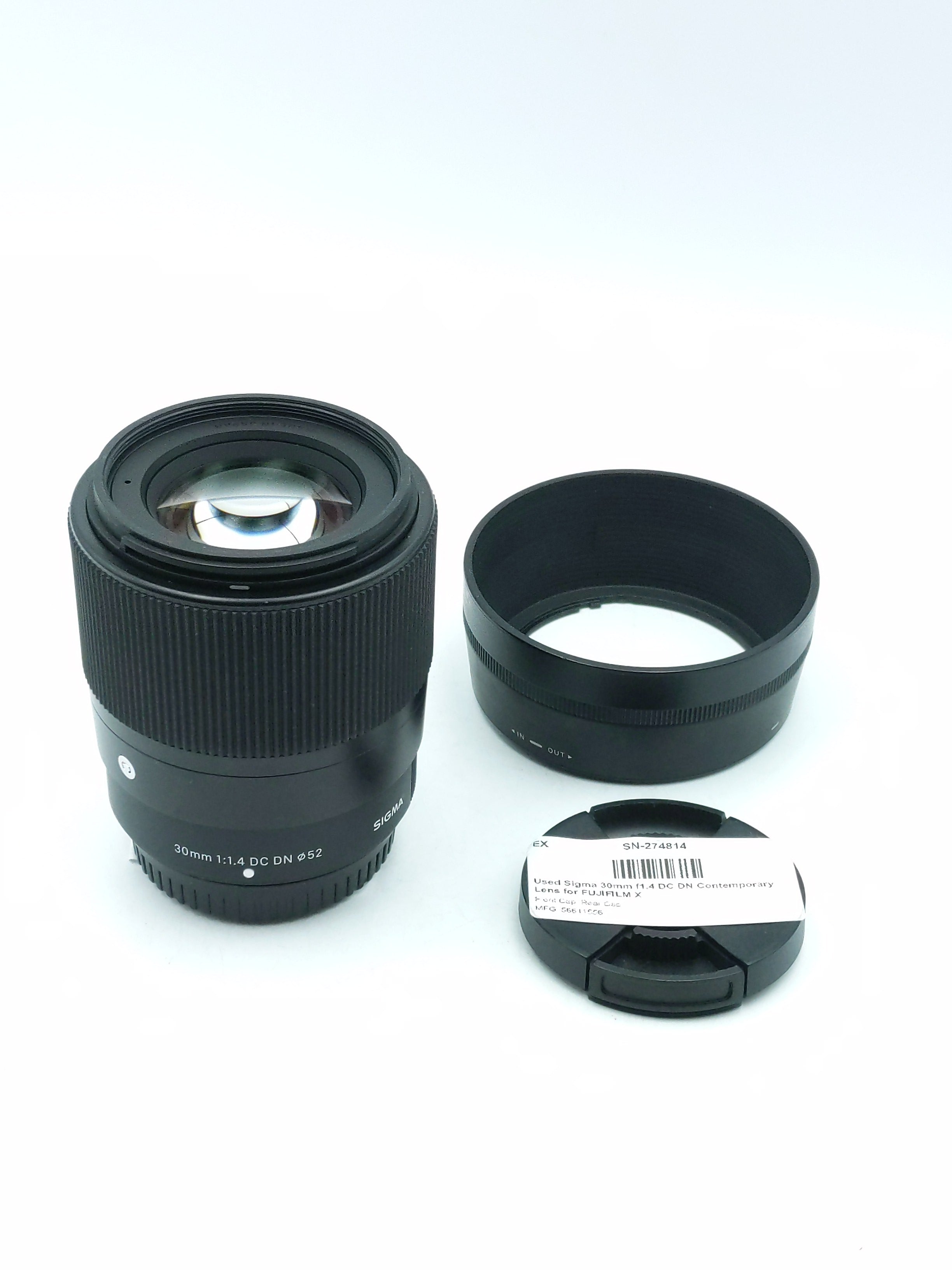 Used Sigma 30mm f1.4 DC DN Contemporary Lens for FUJIFILM X