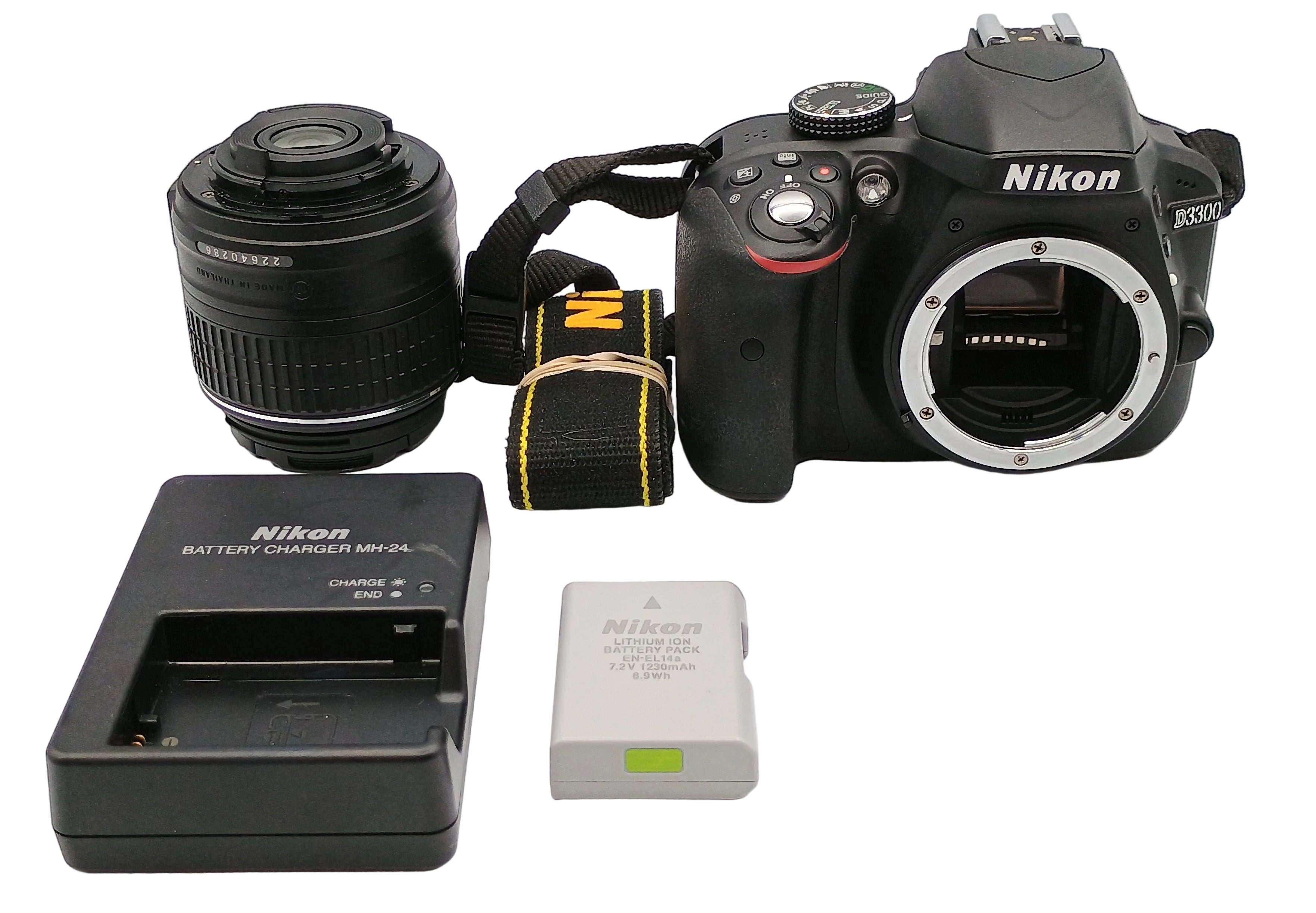 Used Nikon D3300 DLSR Camera w/ 18-55mm VR II Lens Kit (Black)