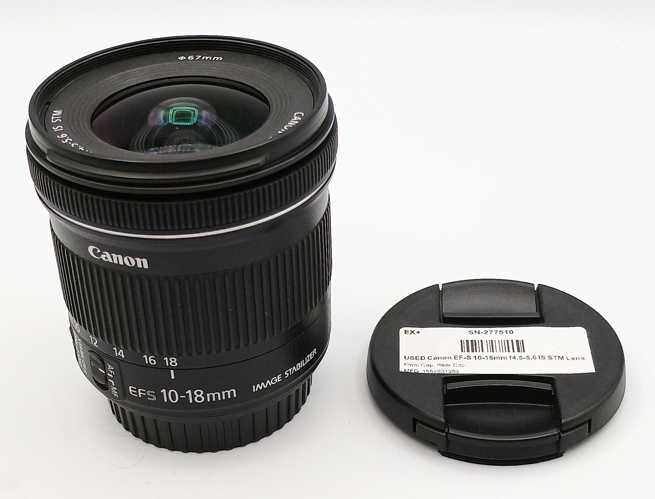 USED Canon EF-S 10-18mm f4.5-5.6 IS STM Lens