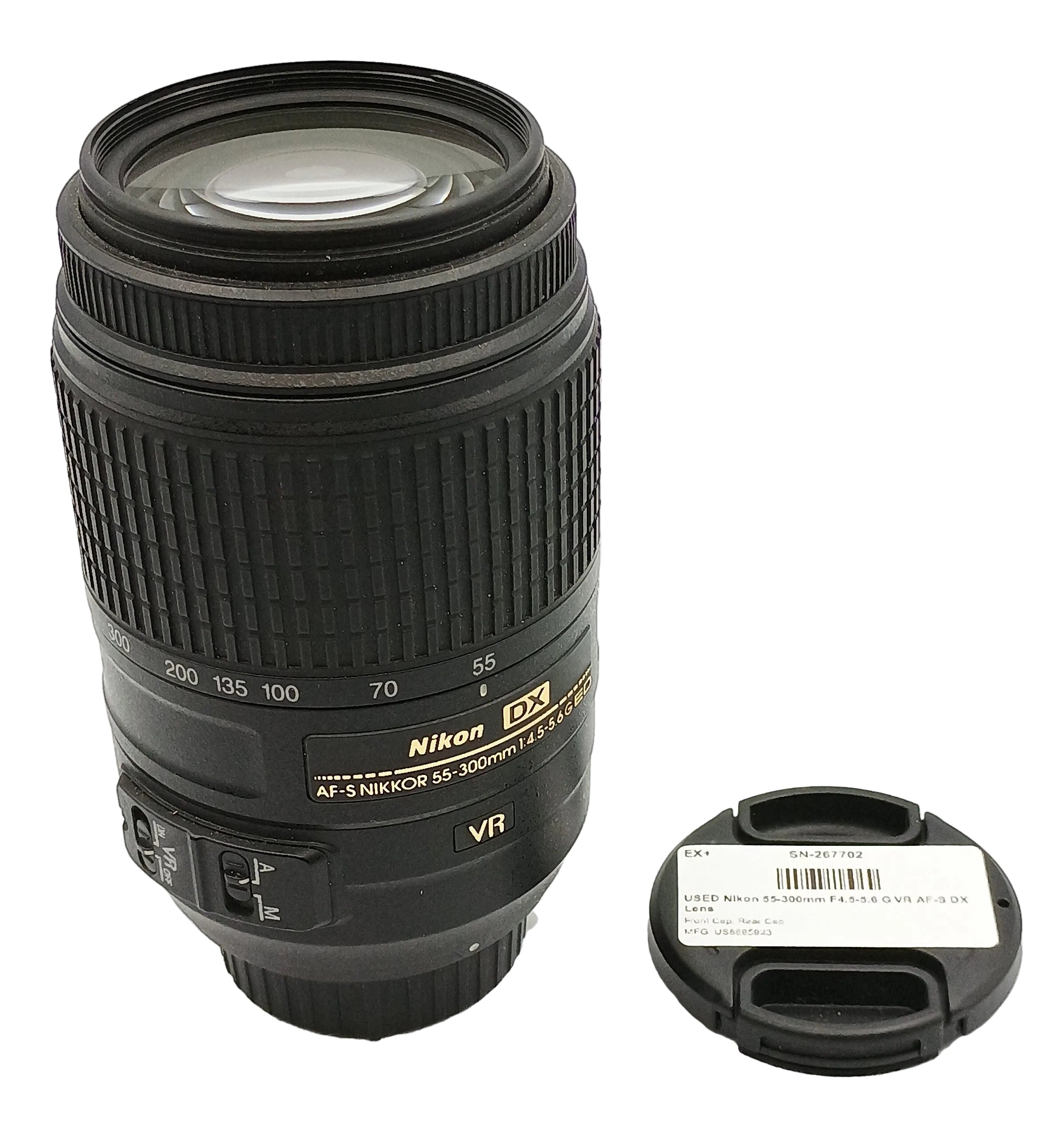 USED Nikon 55-300mm F4.5-5.6 G VR AF-S DX Lens